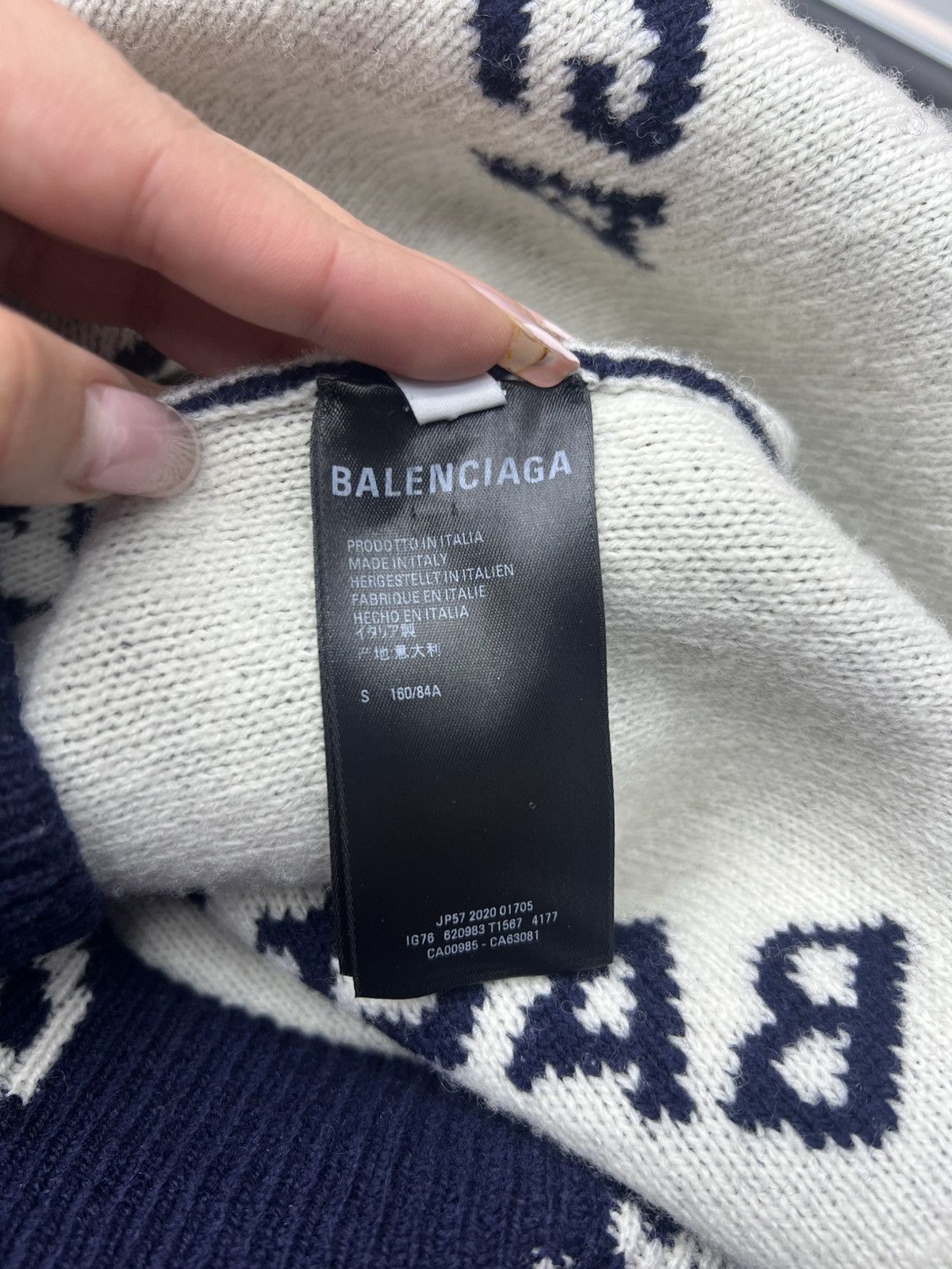 Balenciaga Balenciaga Logo Crewneck Size US L / EU 52-54 / 3 - 12 Thumbnail