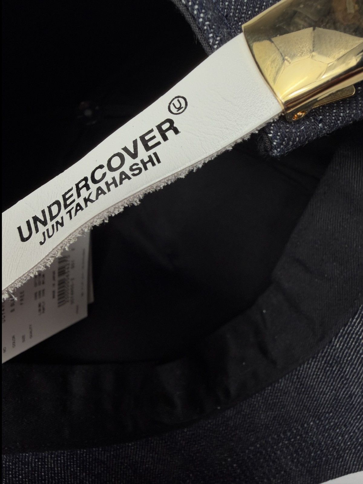 Undercover DS Undercover Rare Jun Takahshi Future Is The Past Denim Cap Size ONE SIZE - 4 Thumbnail