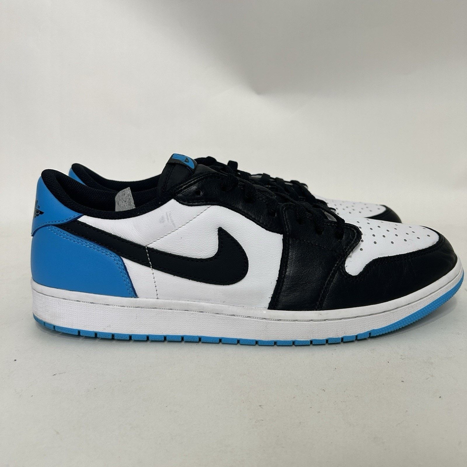 Jordan Brand Nike Air Jordan 1 Low Retro “UNC/Black Powder Blue White” Size US 15 / EU 48 - 4 Thumbnail