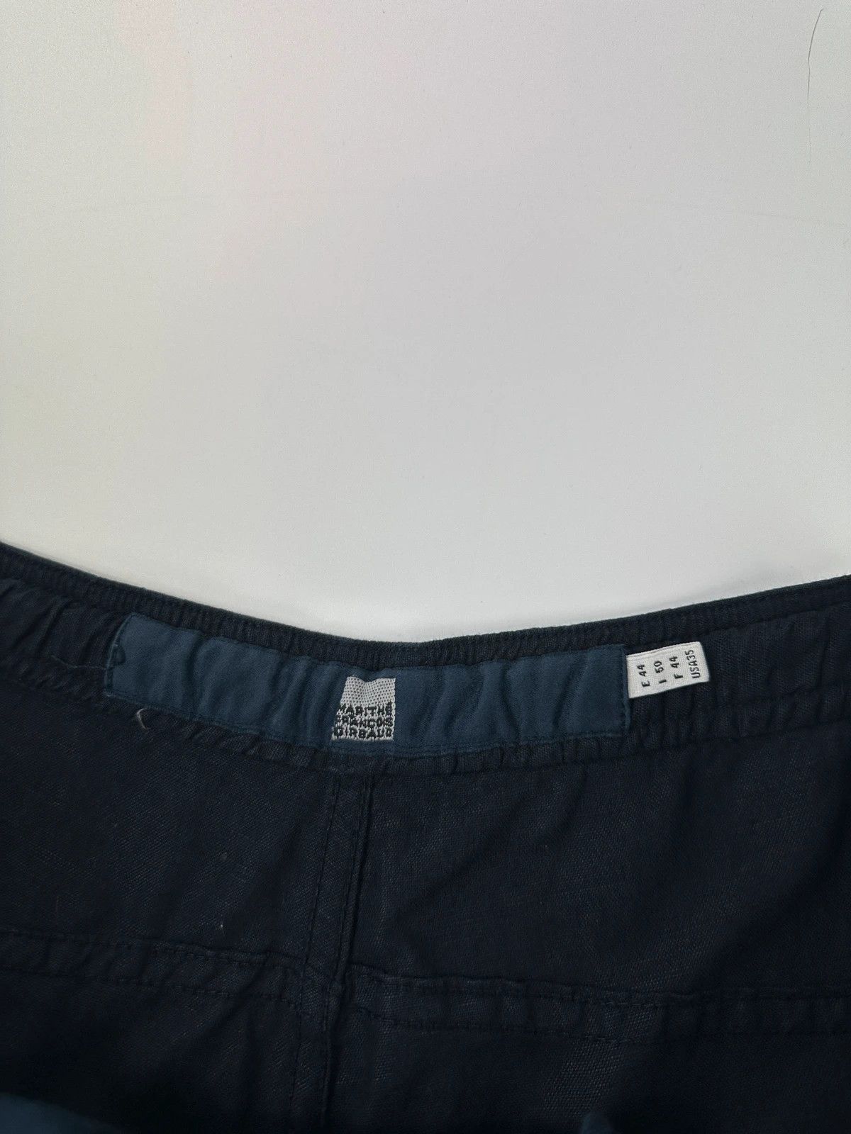 Marithe + Francois Girbaud MFG 90s Navy Linen & Cottons Cargo Parachute Pants Size US 32 / EU 48 - 9 Thumbnail