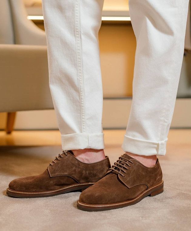 Brunello Cucinelli o1w1db10125 Derby Shoes in Brown Size US 10 / EU 43 - 6 Thumbnail