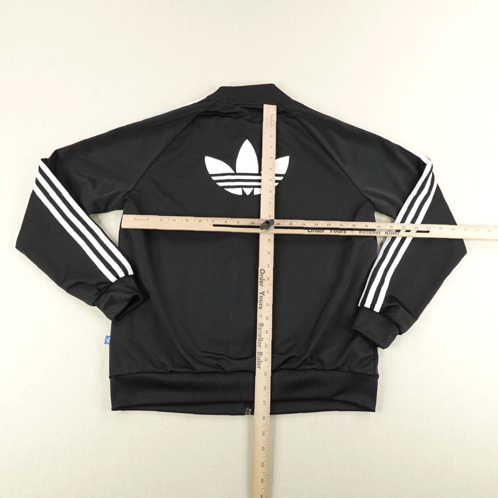 Adidas Adidas Jacket Womens Large Black White Trefoil Originals Track Coat Size L / US 10 / IT 46 - 5 Thumbnail