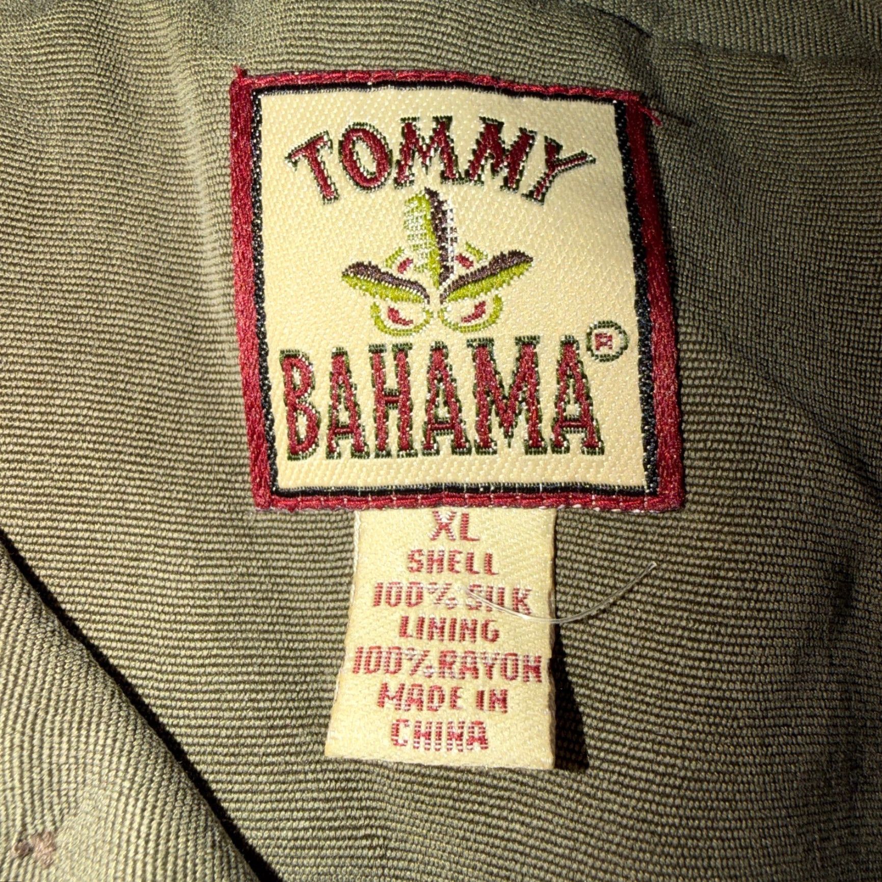 Tommy Bahama VINTAGE Tommy Bahama Sport Shirt Jacket XL Green 100% Silk Button Up Front Long Sleeve Mens Large Aloha Beach Hawaii Tropical Rare 90s Size US XL / EU 56 / 4 - 6 Thumbnail