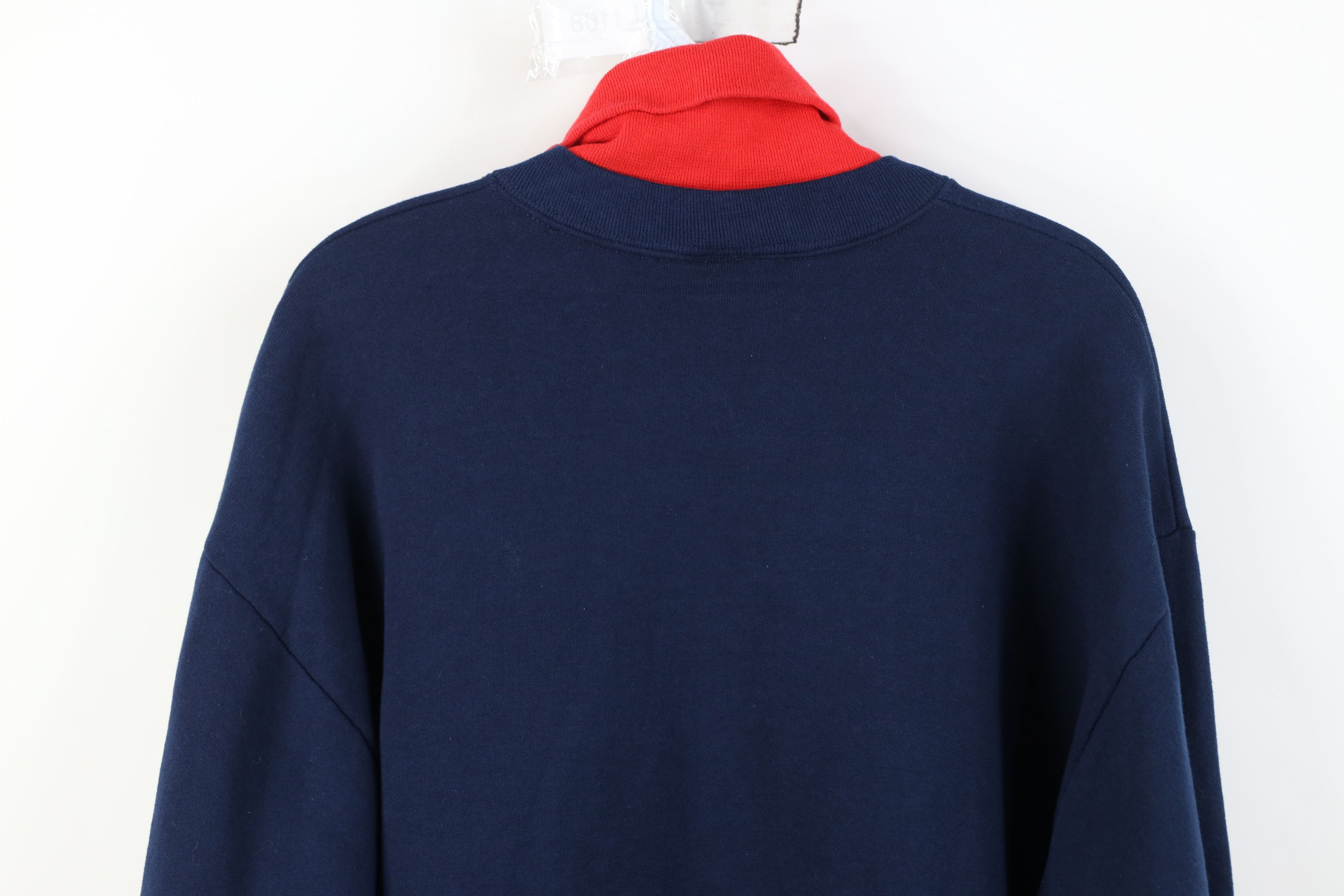 Vintage Vintage 90s Indians Baseball Turtleneck Sweatshirt USA Size US L / EU 52-54 / 3 - 13 Thumbnail