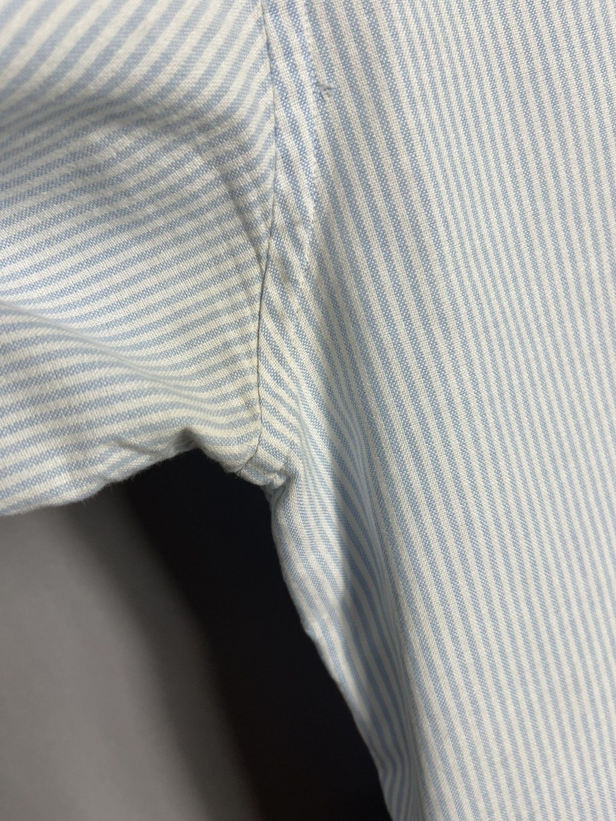 AMI Ami Shirt Button Down Striped Mens Blue Long Sleeve Size US S / EU 44-46 / 1 - 8 Thumbnail