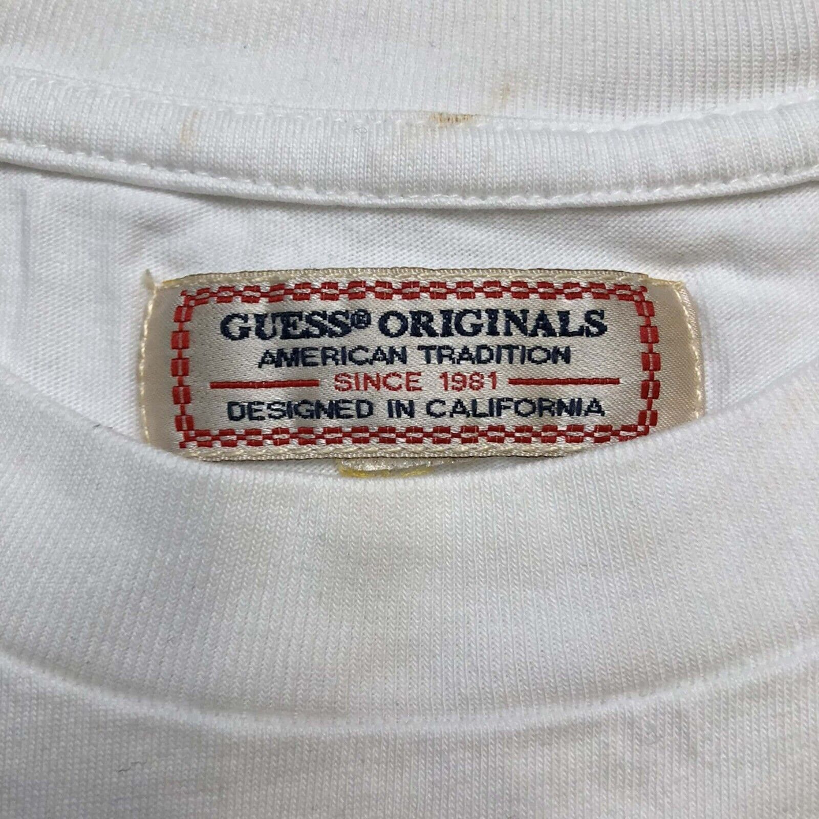 Guess × Vintage Vintage Guess T Shirt Small Original Design Short Sleeve Tee Size US S / EU 44-46 / 1 - 5 Thumbnail