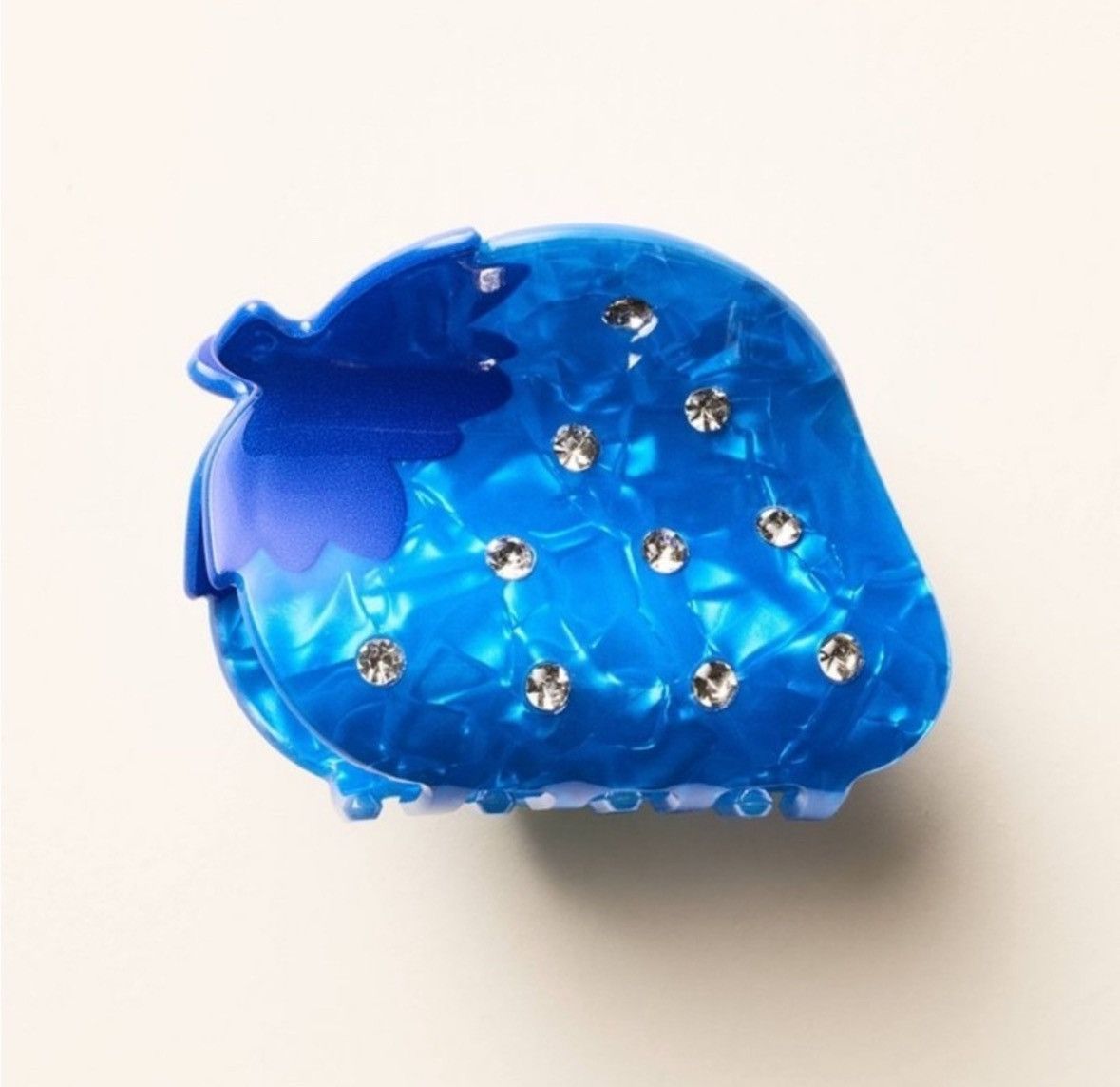 Kate Spade Kate Spade Blue Strawberry Hair Clip with Rhinestones Size ONE SIZE - 1 Thumbnail