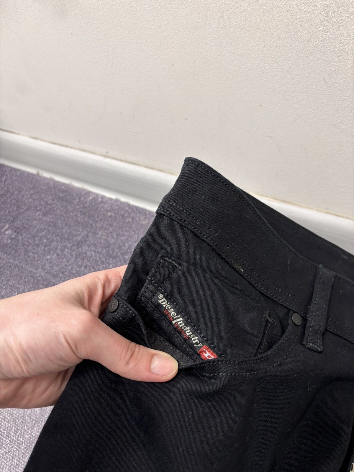 Diesel Diesel Sleenker NWT Men’s Skinny Jeans Stretch Denim Black Size US 29 - 6 Thumbnail