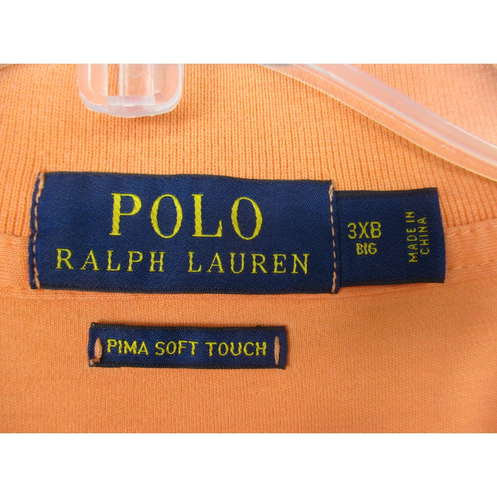 Polo Ralph Lauren Polo Ralph Lauren Polo Shirt Mens 3XB Orange Pima Soft Touch Big Tall Pony Logo Shirt Mens Big 3X Orange Polo Ralph Lauren Size US XXL / EU 58 / 5 - 3 Thumbnail