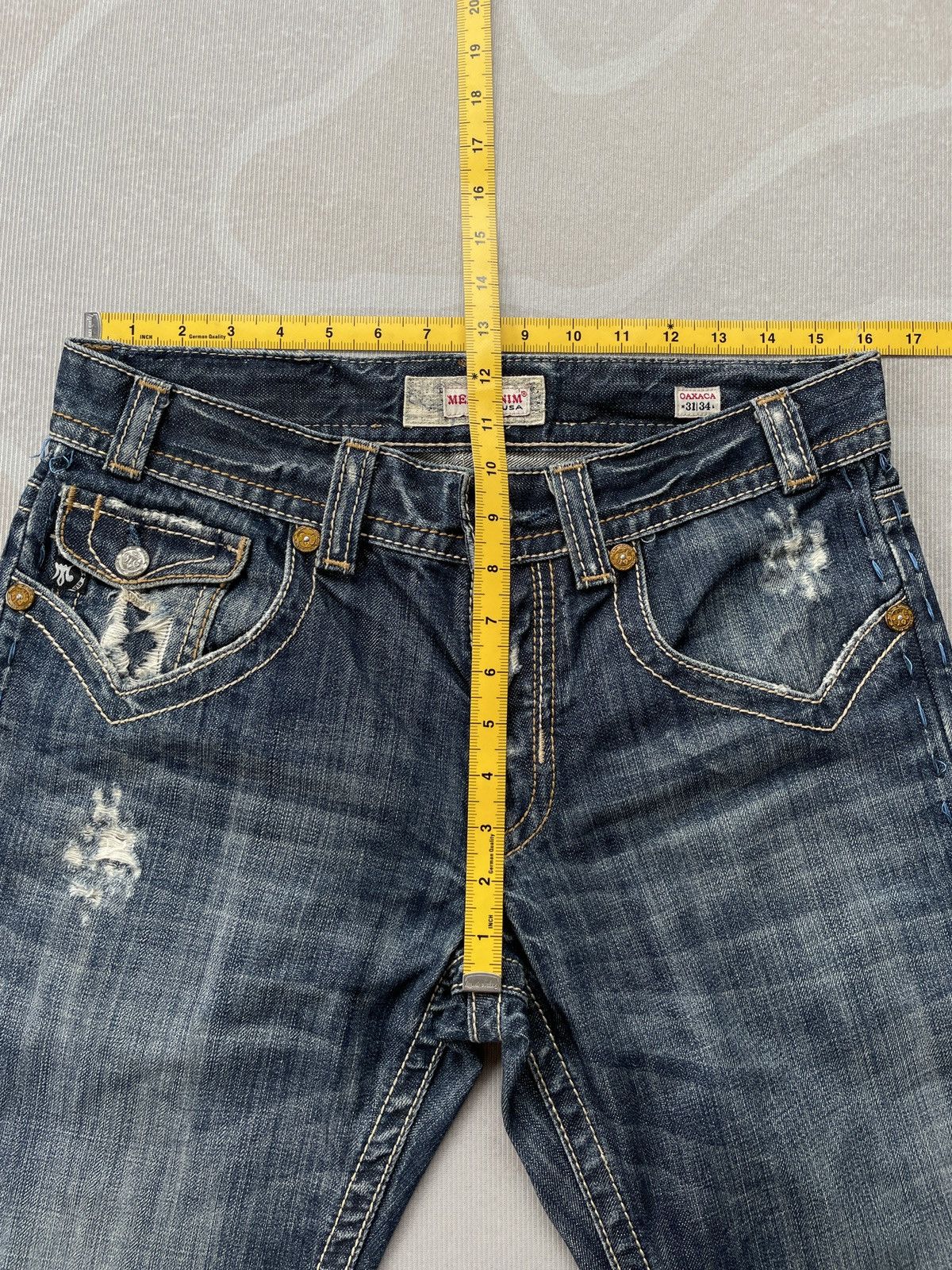 Mek Denim Mek Denim Embroided Jeans Size US 32 / EU 48 - 17 Thumbnail