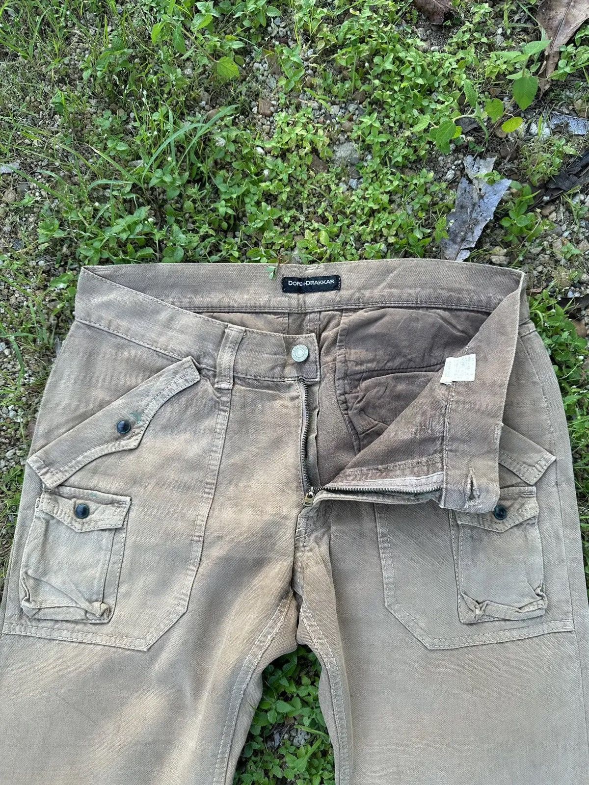 Japanese Brand W32 L31 🔥 VINTAGE DOPE+DRAKKAR CURVE/BANANA LEGS BUSH PANTS Size US 32 / EU 48 - 7 Thumbnail