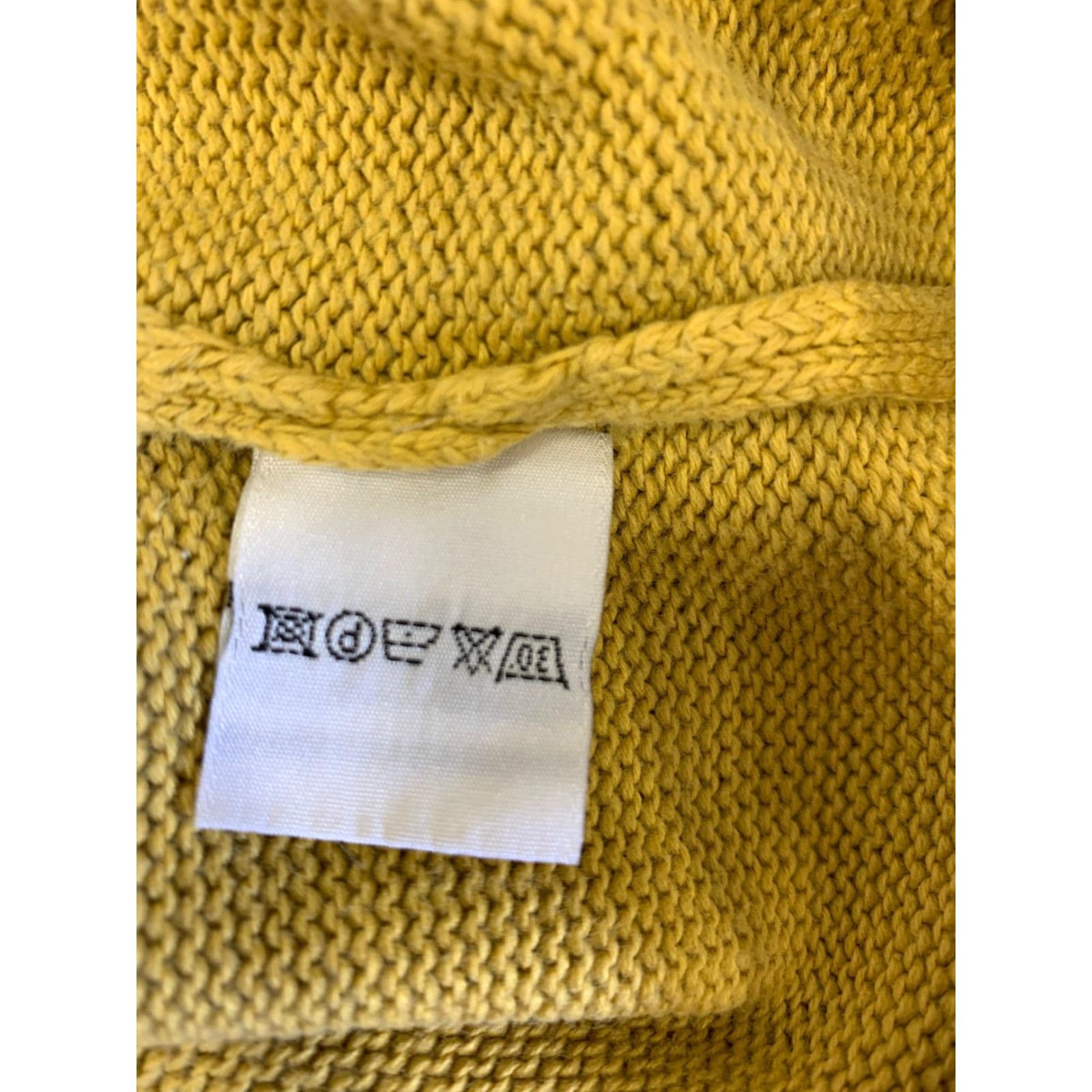 Vintage FERDY Men’s V-Neck Sweater Mustard Yellow 2XL Cotton Made in Italy Pullover Mens Size US XXL / EU 58 / 5 - 5 Thumbnail