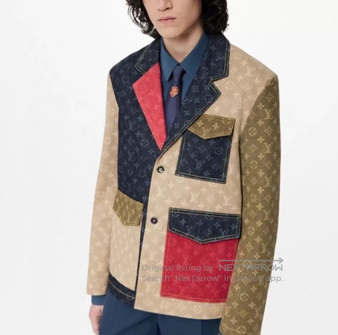 Louis Vuitton Louis Vuitton Denim Patchwork Logo Suit. Size US L / EU 52-54 / 3 - 7 Thumbnail