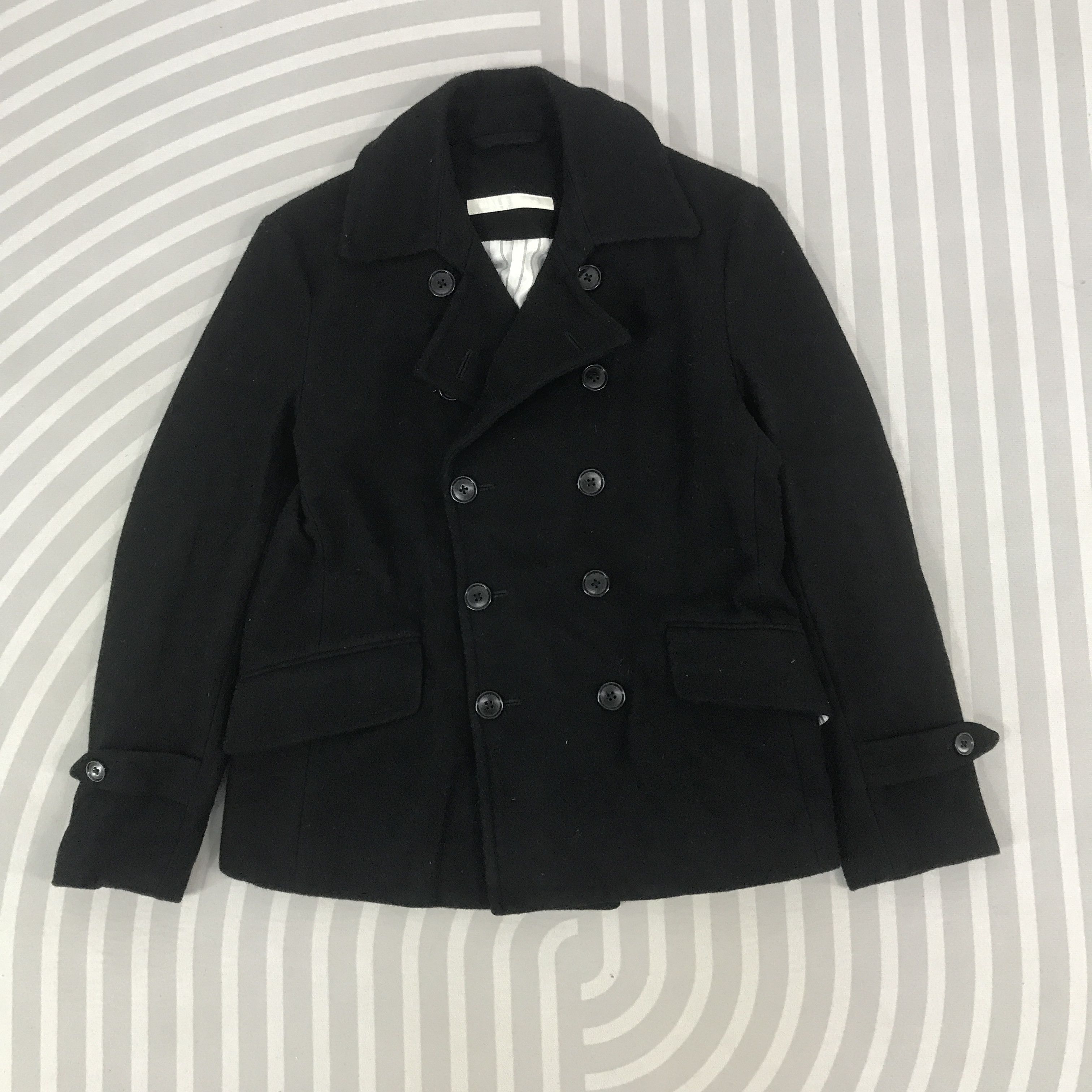 Japanese Brand Double breasted Male & Co Japan wool Coat button Jacket Size US M / EU 48-50 / 2 - 1 Thumbnail