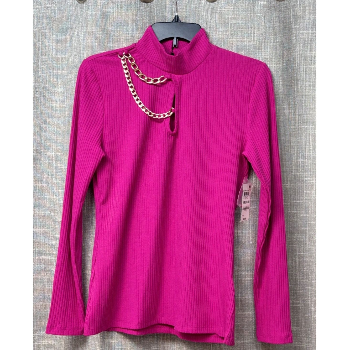 Other INC International Concepts Chain-Trim Keyhole Top, Pink Tutu Size M / US 6-8 / IT 42-44 - 9 Thumbnail
