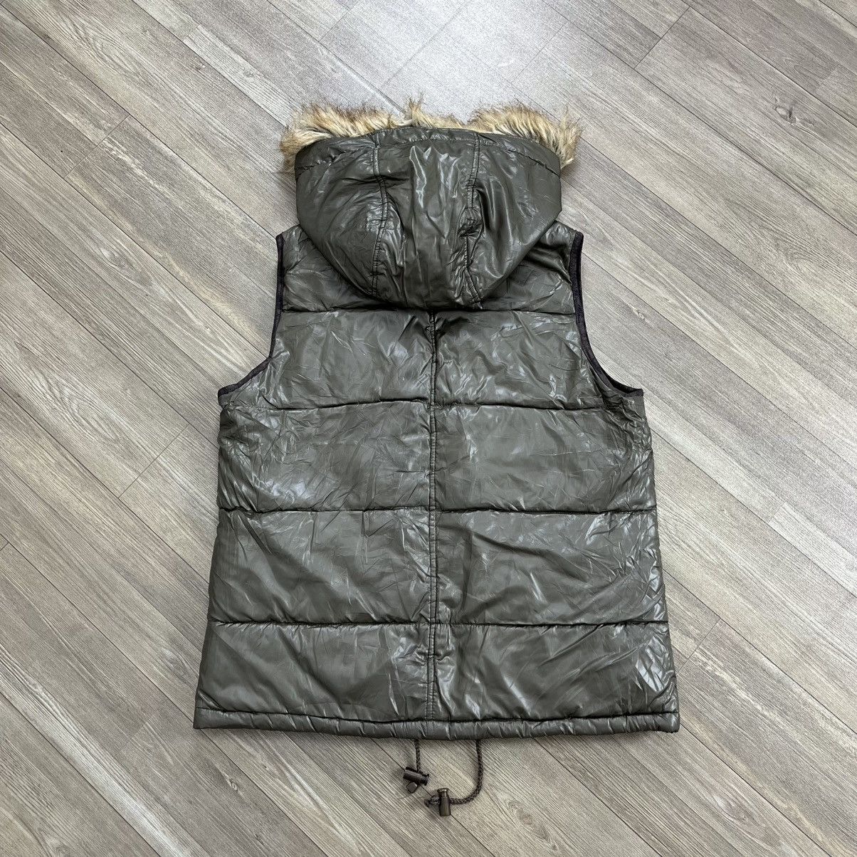If Six Was Nine 2000s Goa Style Winter Down Jacket Faux Fur Vest Size US M / EU 48-50 / 2 - 15 Thumbnail
