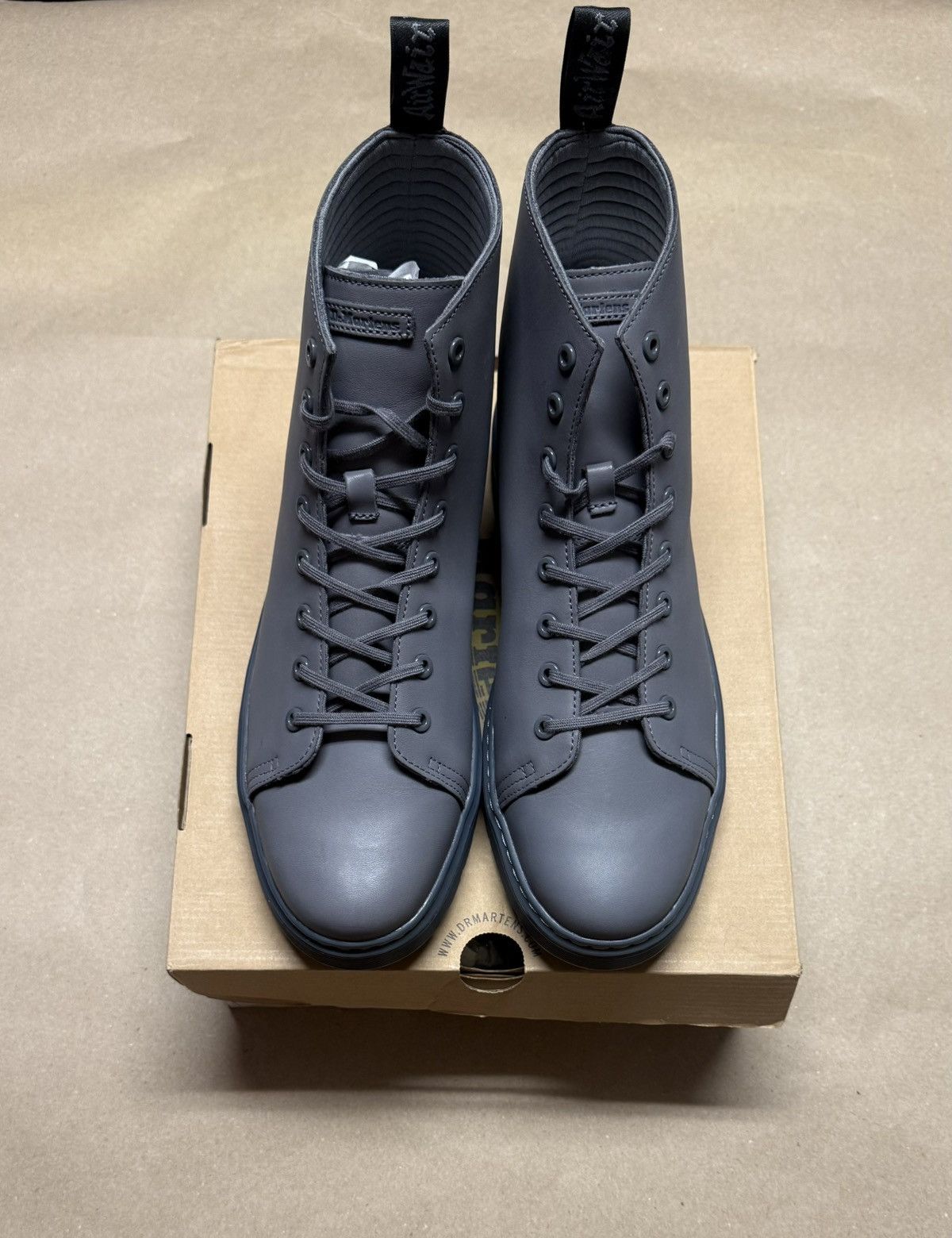 Dr. Martens Dr Marten Talib Sendal Grey Boots size 14 Combat Rare NEW! Size US 14 / EU 47 - 3 Thumbnail