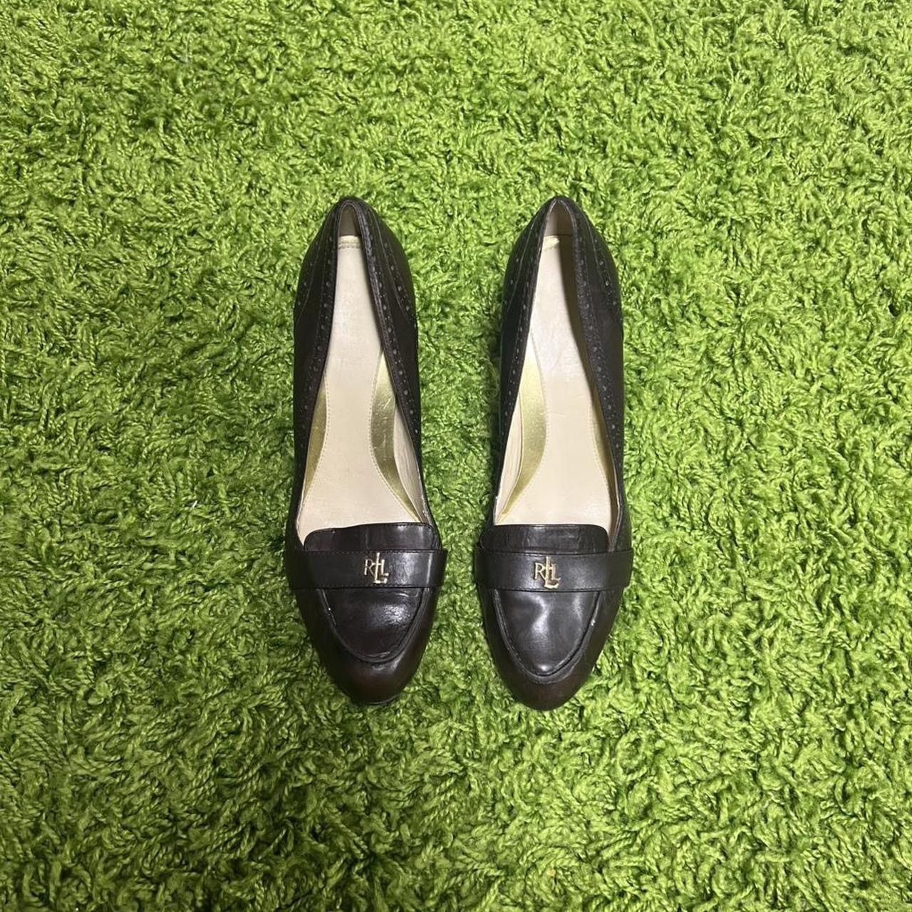 Lauren Ralph Lauren Women's Lauren Ralph Lauren Dark Brown Leather Heels Size US 9 / IT 39 - 1 Thumbnail