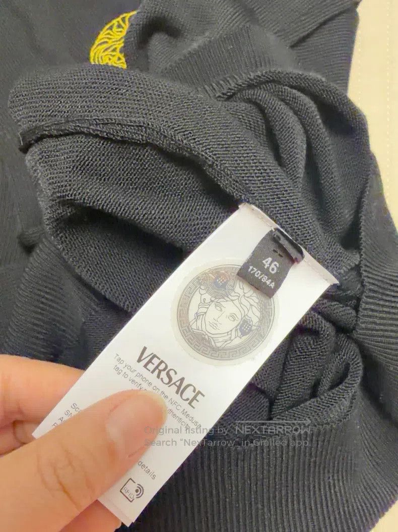 Versace Versace Men's knitted polo shirt Size US S / EU 44-46 / 1 - 4 Thumbnail