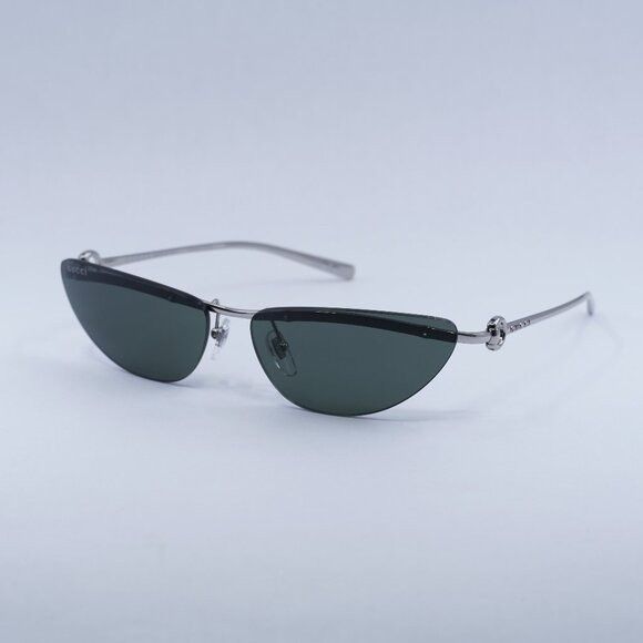 Gucci 🕶️ New Gucci GG1701S 001 Sunglasses - Silver Frame, Grey Size ONE SIZE - 1 Thumbnail