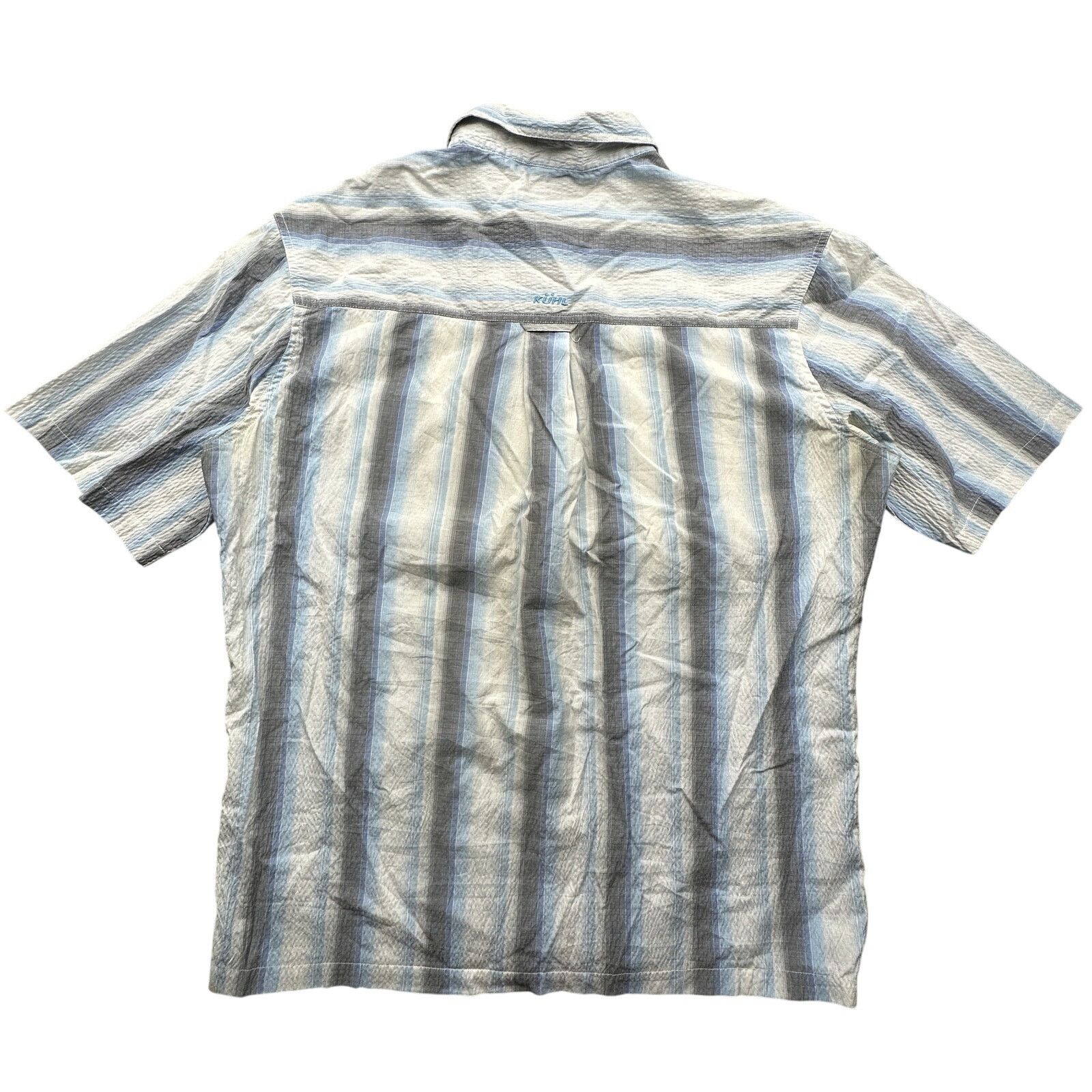 Kuhl Kuhl Vertical Striped Blue White Mens Shirt XL Button Up Size US XL / EU 56 / 4 - 2 Thumbnail