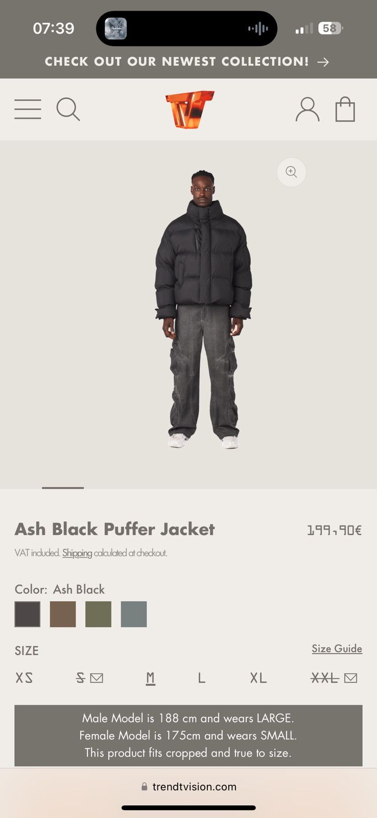 Trendt Vision trendt vision puffer Size US M / EU 48-50 / 2 - 5 Thumbnail
