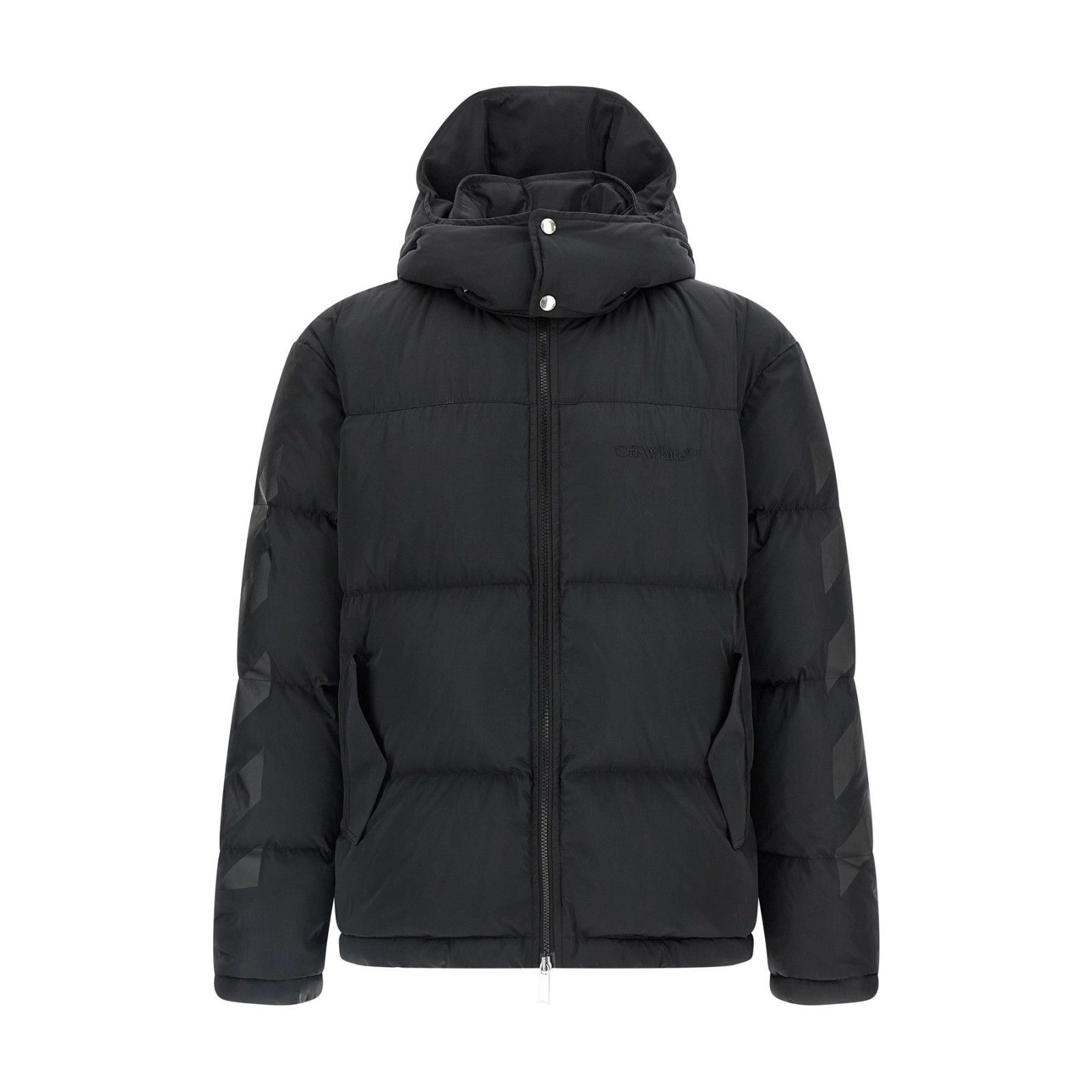 Off-White OFF-WHITE Black Diagonal Down Jacket New & Authentic (Men's Size US M / EU 48-50 / 2 - 1 Thumbnail