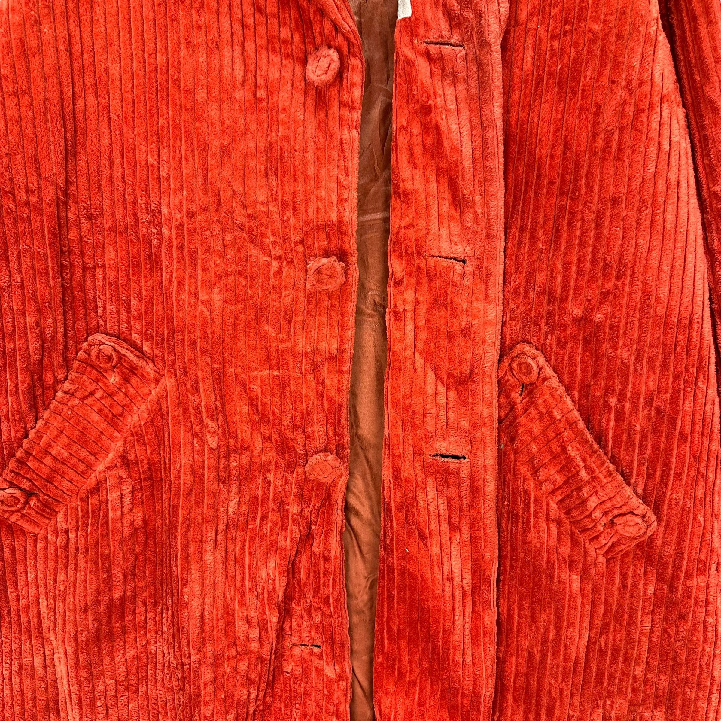 Hysteric Glamour Hysteric Glamour Orange Corduroy Overcoat #A20-0471 Size US M / EU 48-50 / 2 - 7 Thumbnail