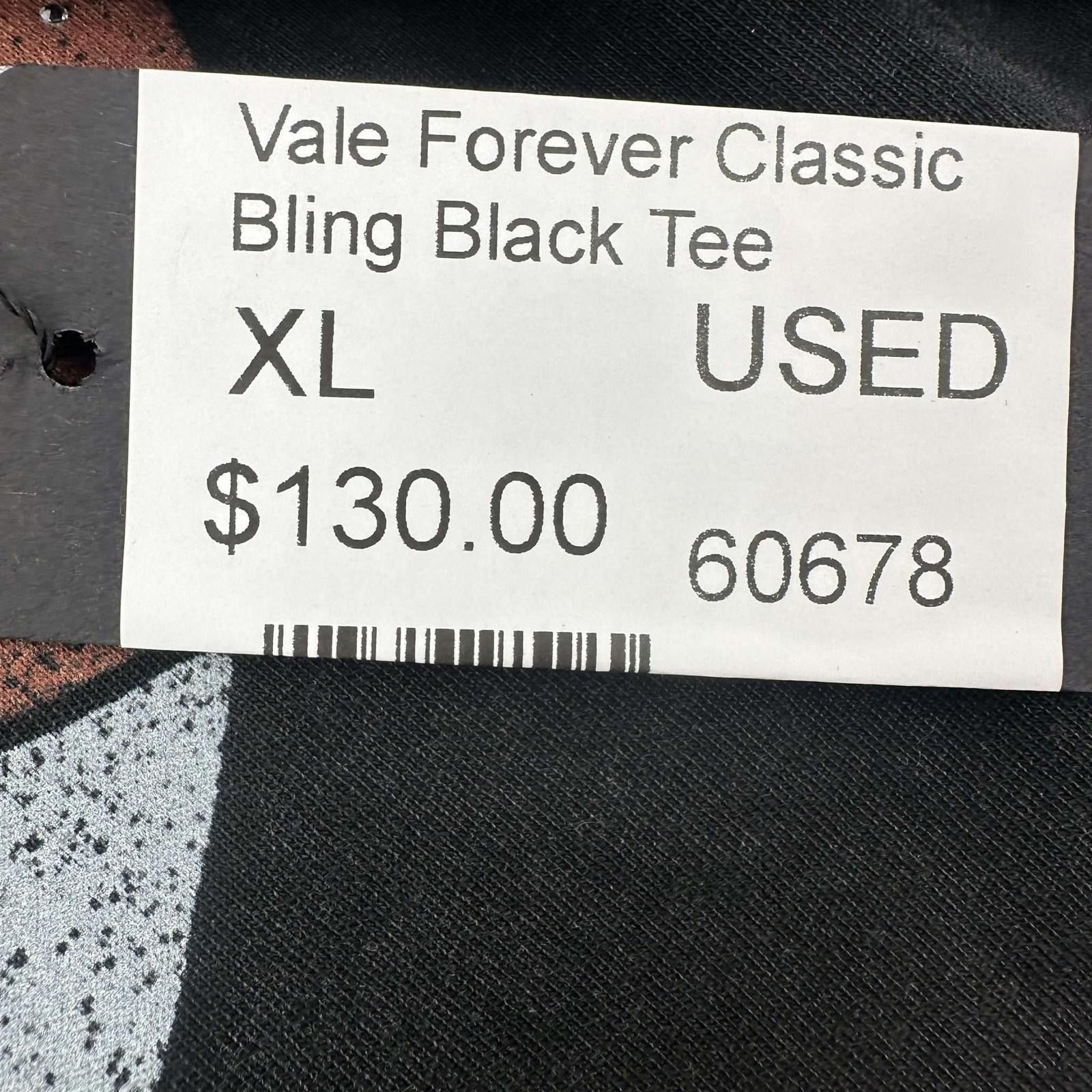 Vale Vale Forever Classic Bling Black Tee XL Used Size US XL / EU 56 / 4 - 5 Thumbnail
