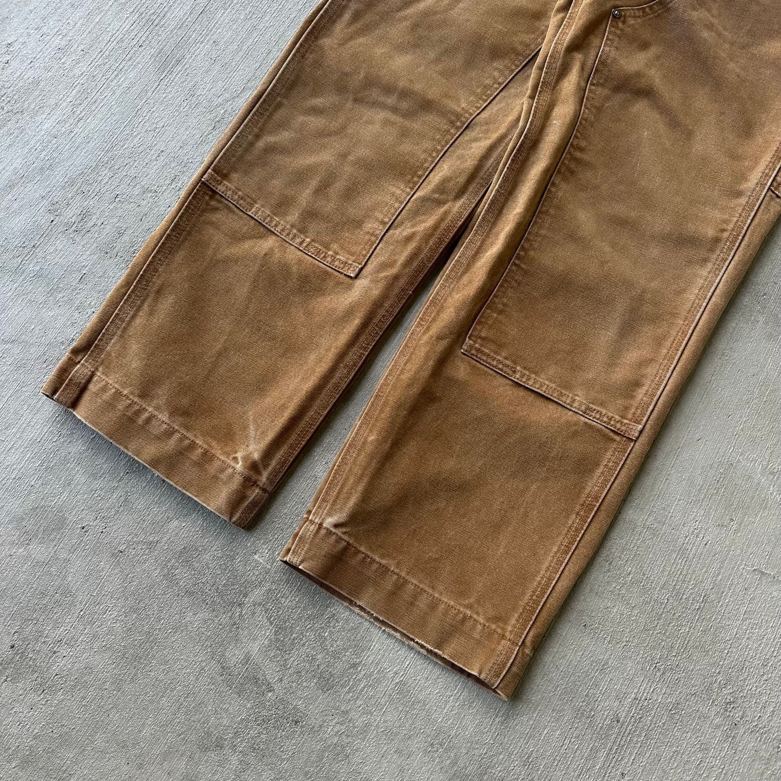 Carhartt Vintage Y2K Carhartt WOMENS brown double knee work pants Size US 32 / EU 48 - 3 Thumbnail