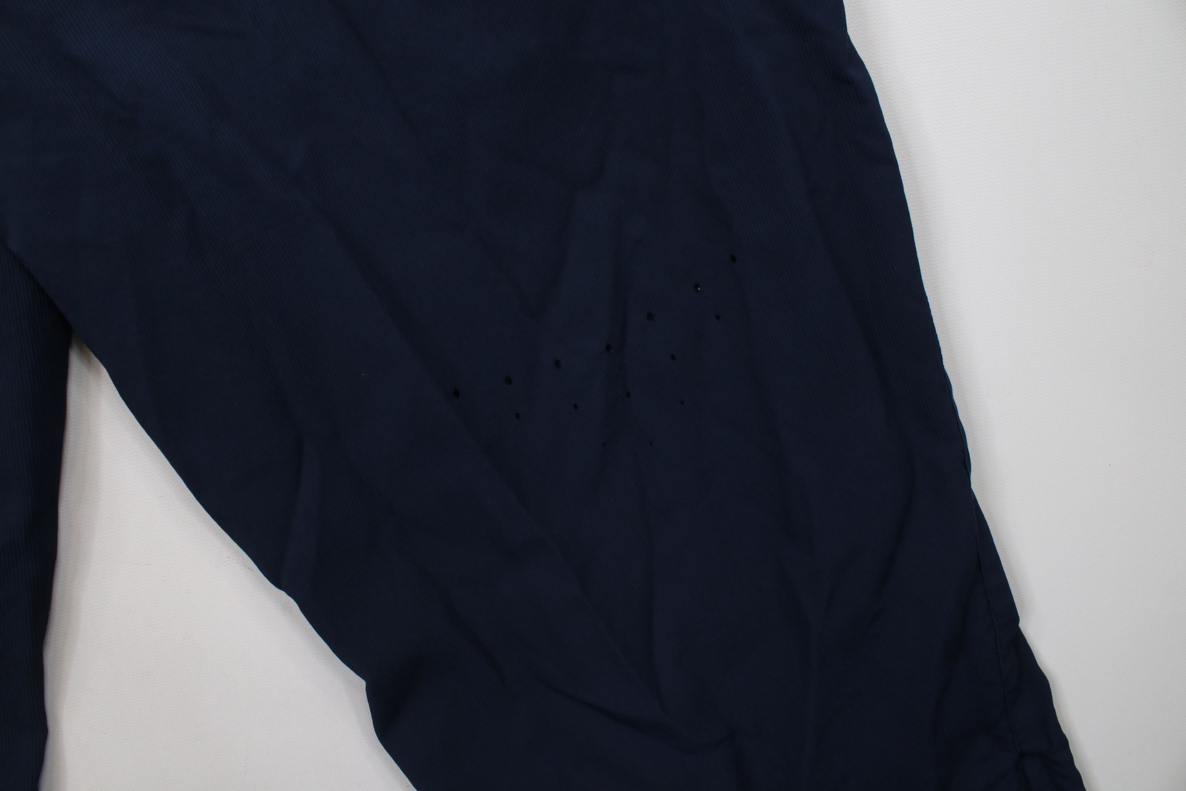 Nike × Vintage Vintage Y2K Nike Mini Swoosh Ribbed Wide Leg Pants Blue Size US 38 / EU 54 - 13 Thumbnail