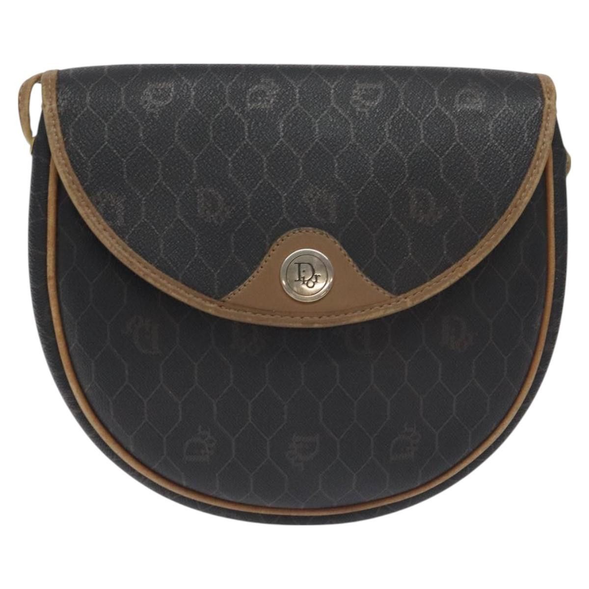 Dior DIOR Honeycomb Canvas Shoulder Bag Pvc Black Gold Size ONE SIZE - 2 Thumbnail