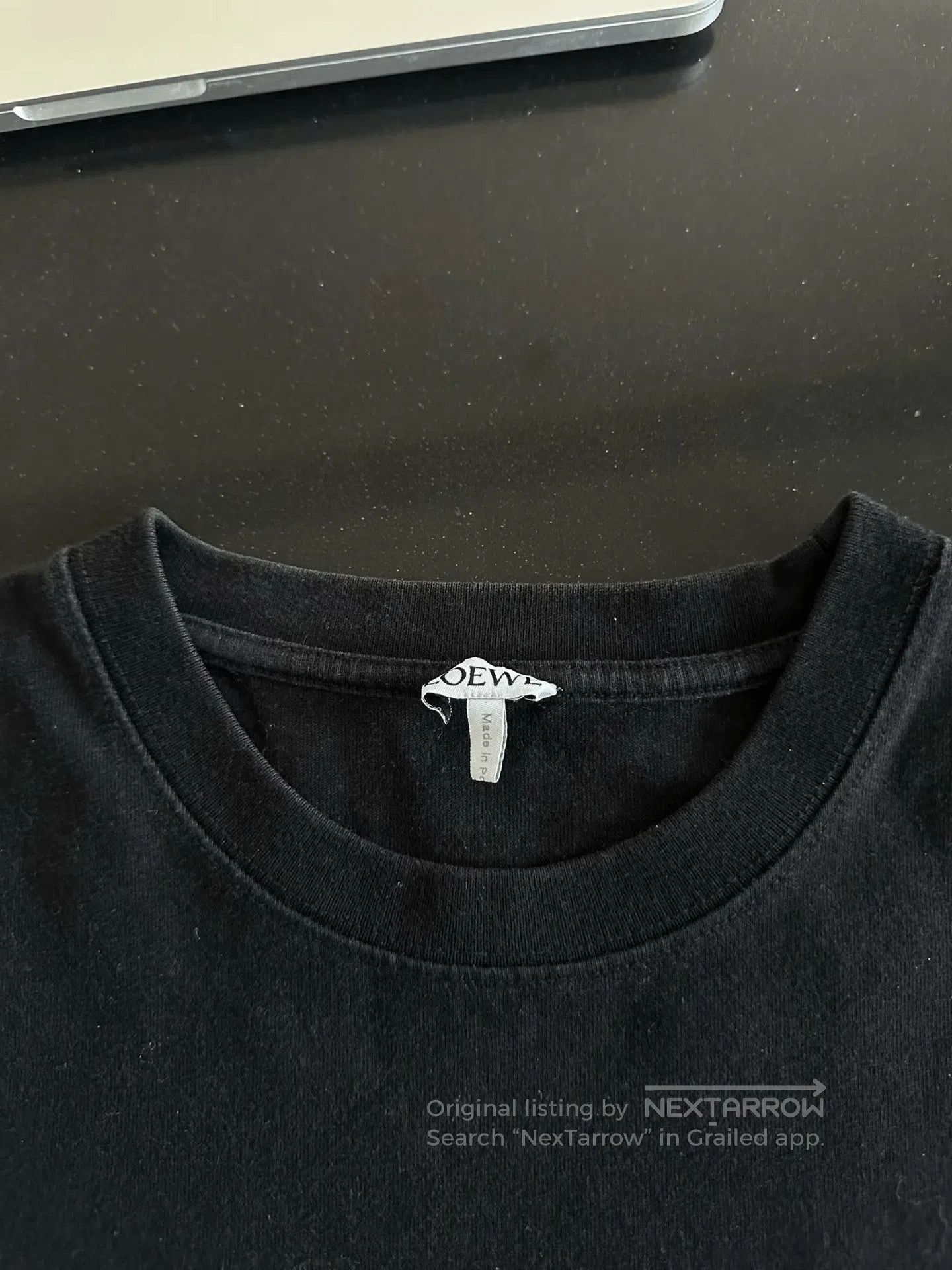 Japanese Brand Loewe Black Embroidered Logo Short-Sleeve. Size US S / EU 44-46 / 1 - 3 Thumbnail