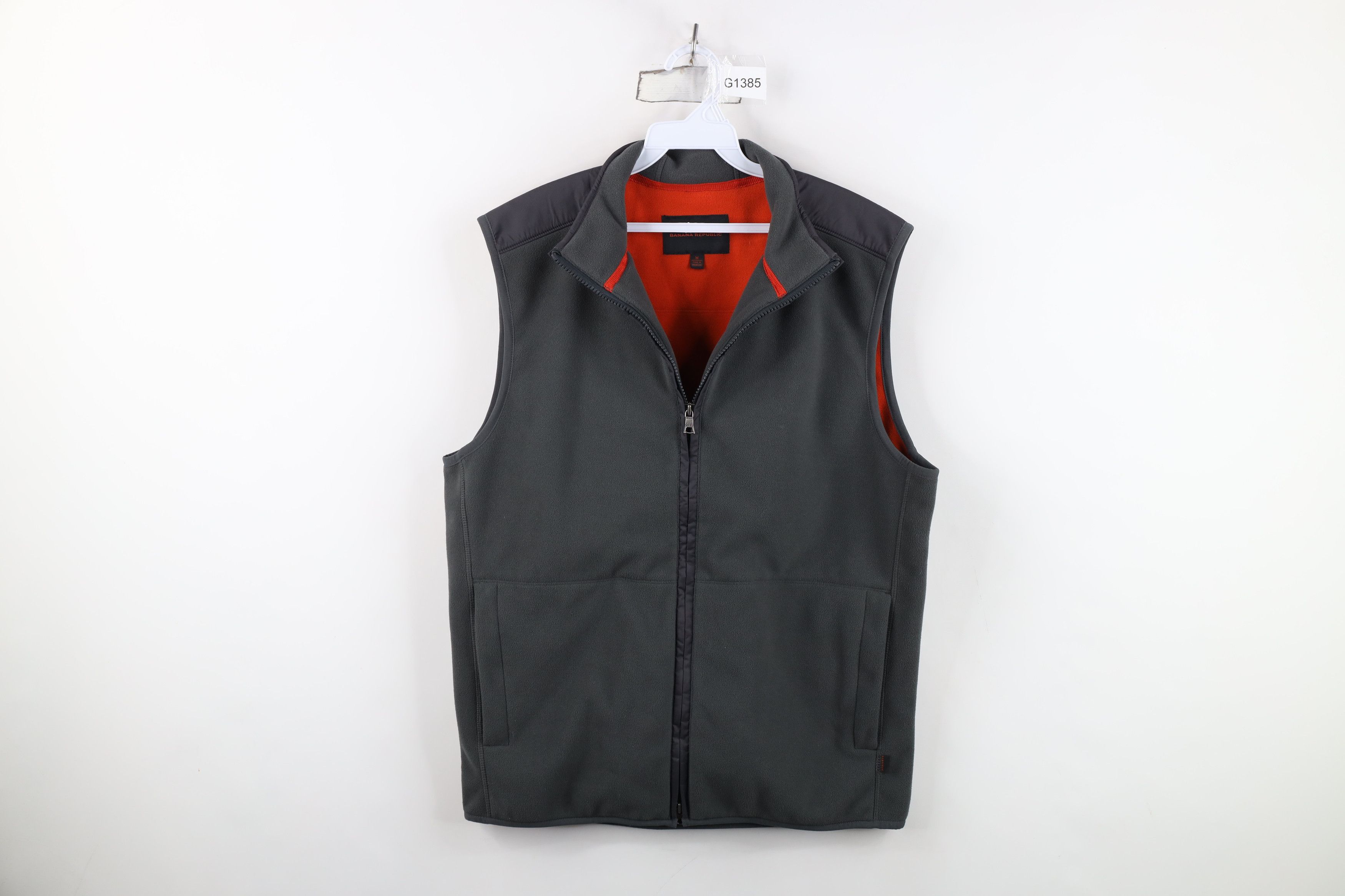 Banana Republic Vintage Y2K Banana Republic Block Fleece Zip Vest Jacket Size US M / EU 48-50 / 2 - 1 Thumbnail