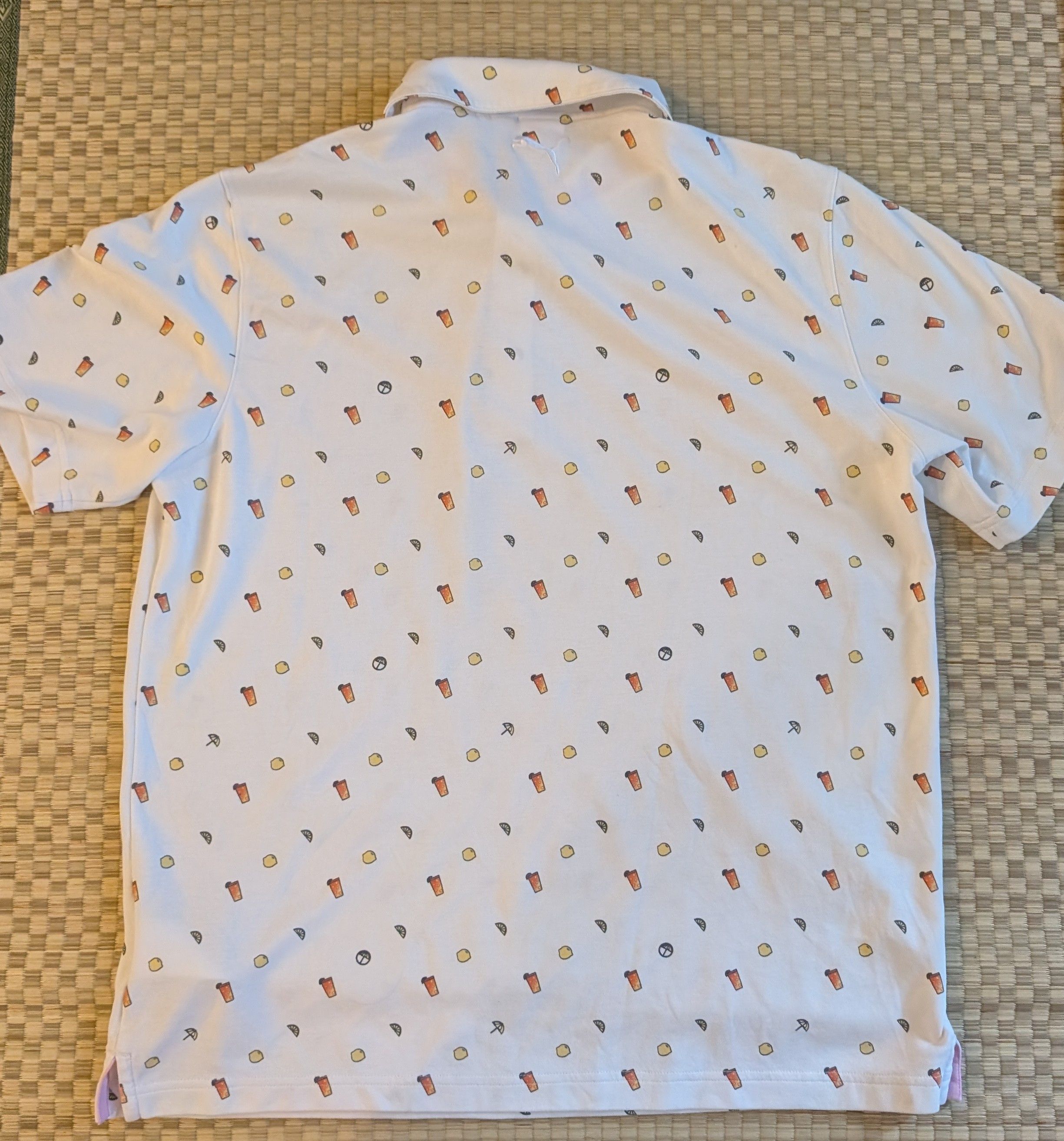 Puma Puma x Arnold Palmer Lemon Iced Tea Pattern Golf Polo Size US L / EU 52-54 / 3 - 2 Thumbnail