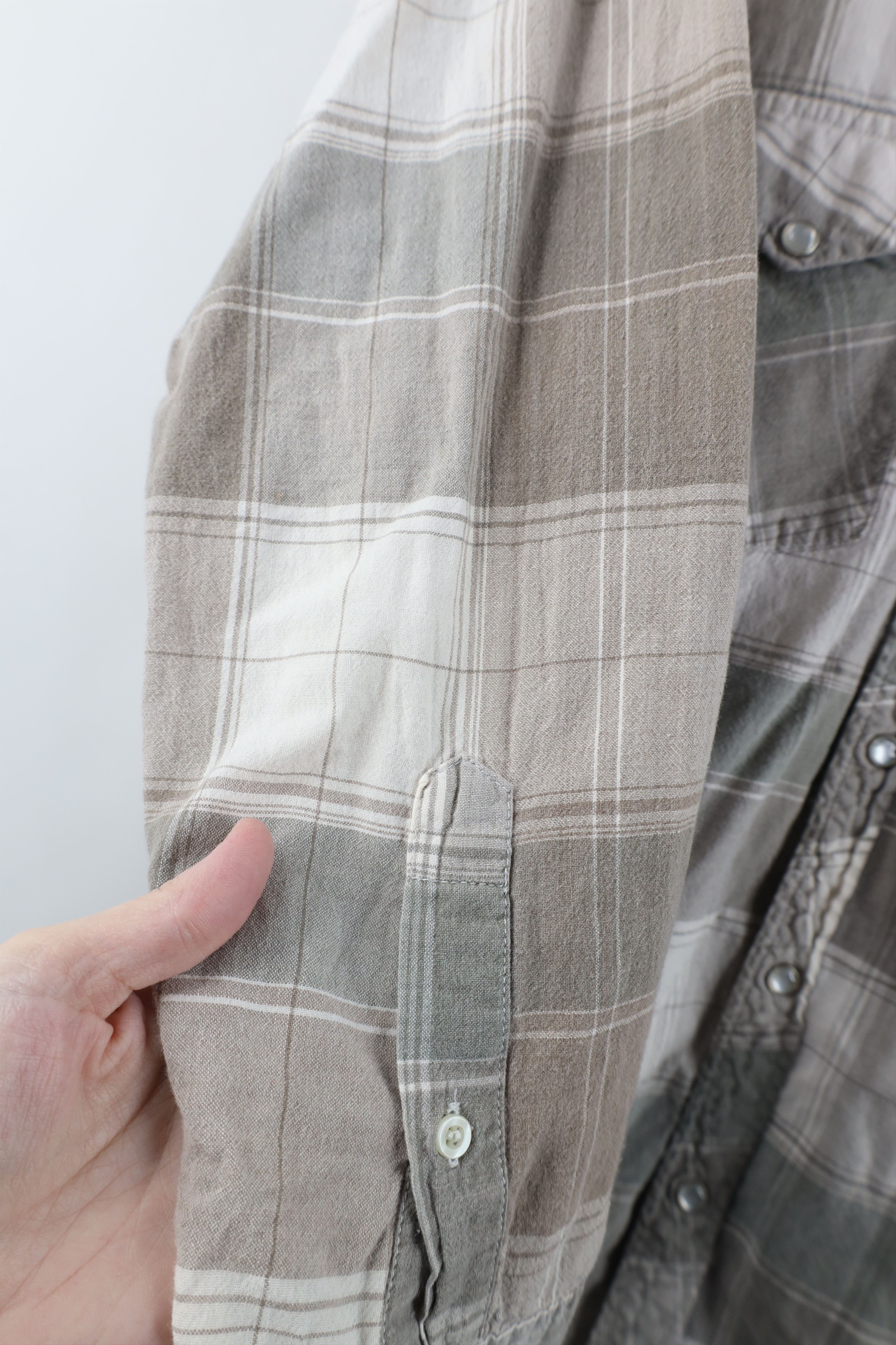 Vintage Vintage 90s Streetwear Cowboy Snap Button Shirt Plaid Size US M / EU 48-50 / 2 - 4 Thumbnail
