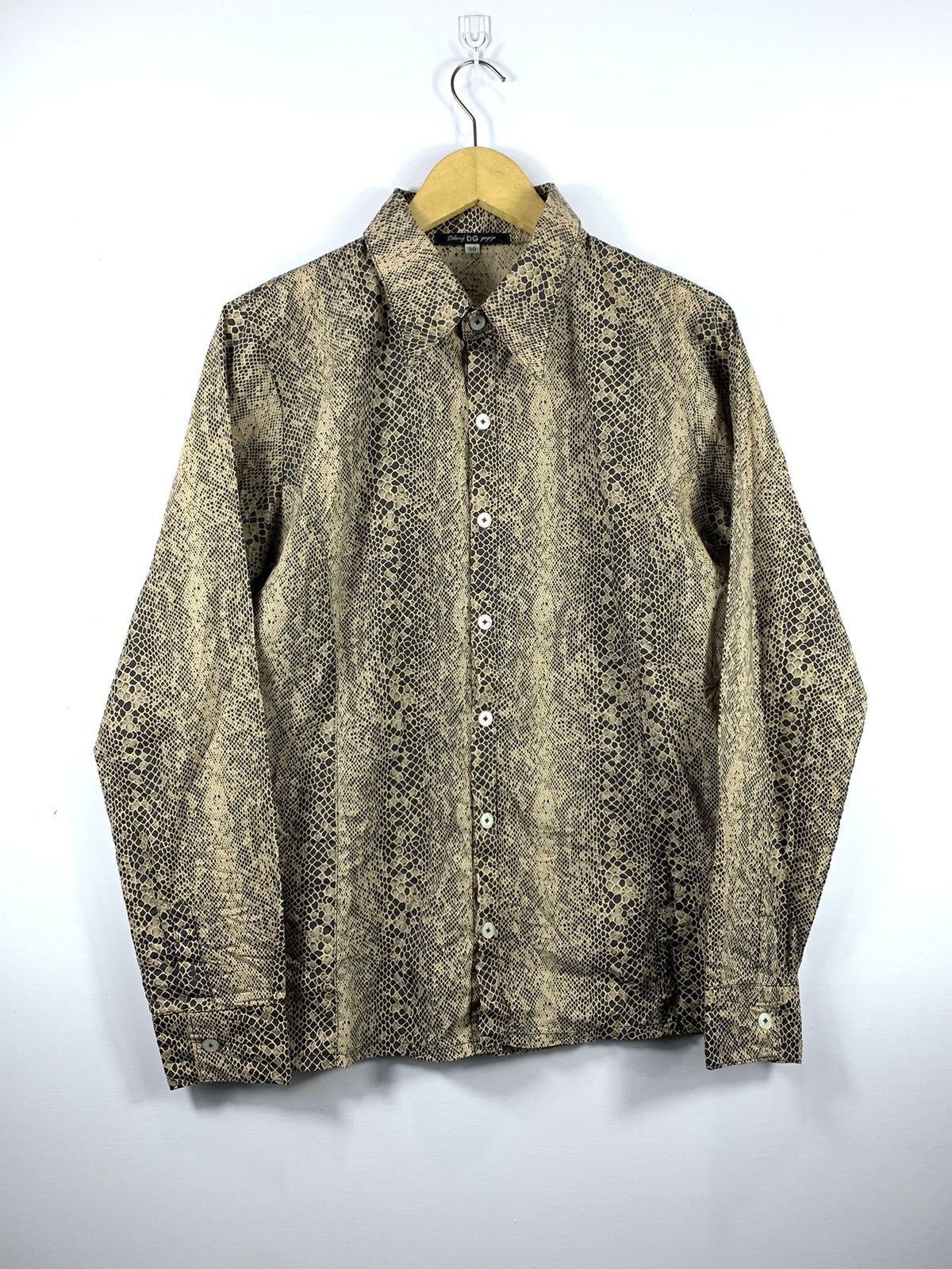 Japanese Archive DG design snake skin printed shirt