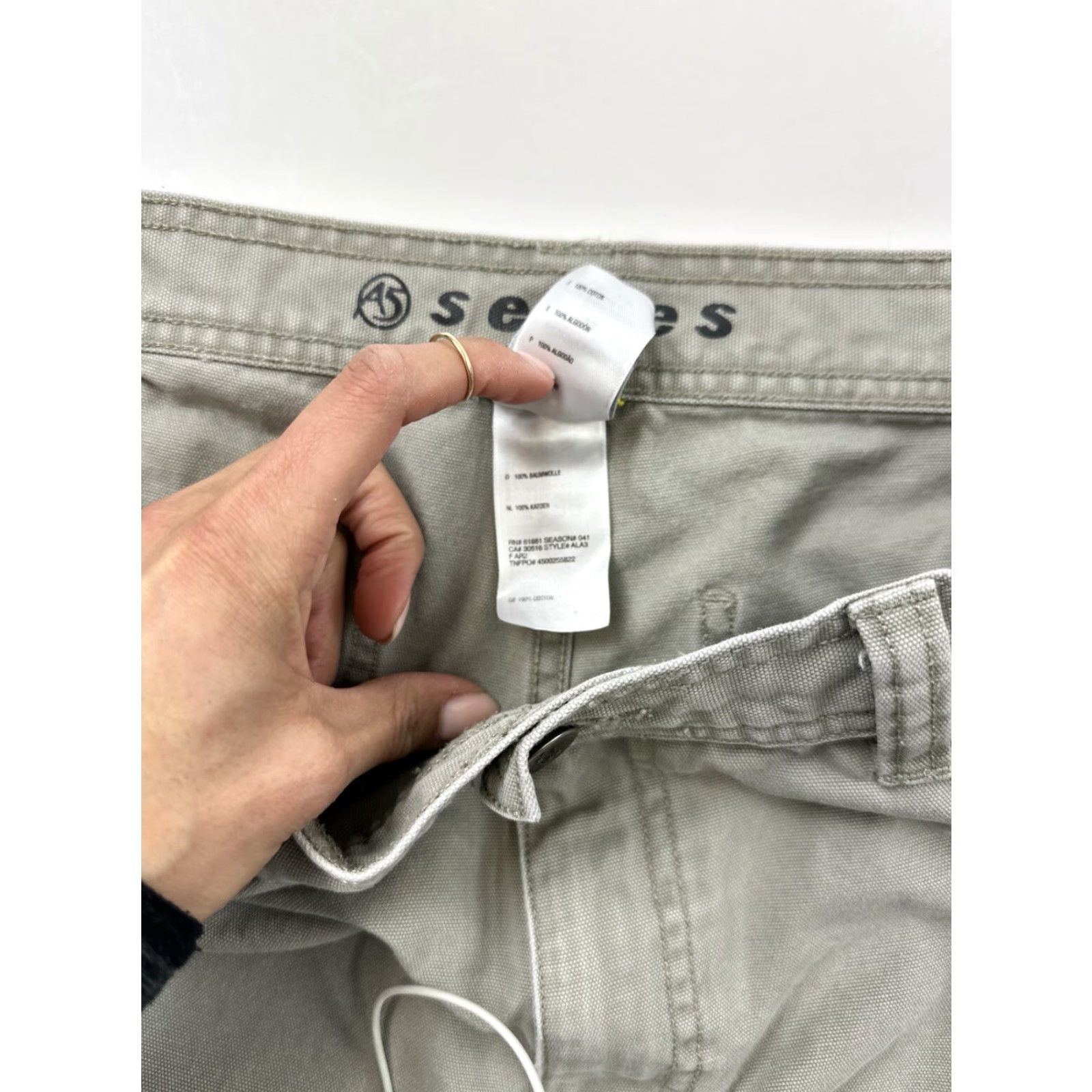 The North Face VINTAGE The North Face A5 Series Pants Men 38 Khaki Cargo Canvas Raw Hem Cropped Size US 38 / EU 54 - 7 Thumbnail