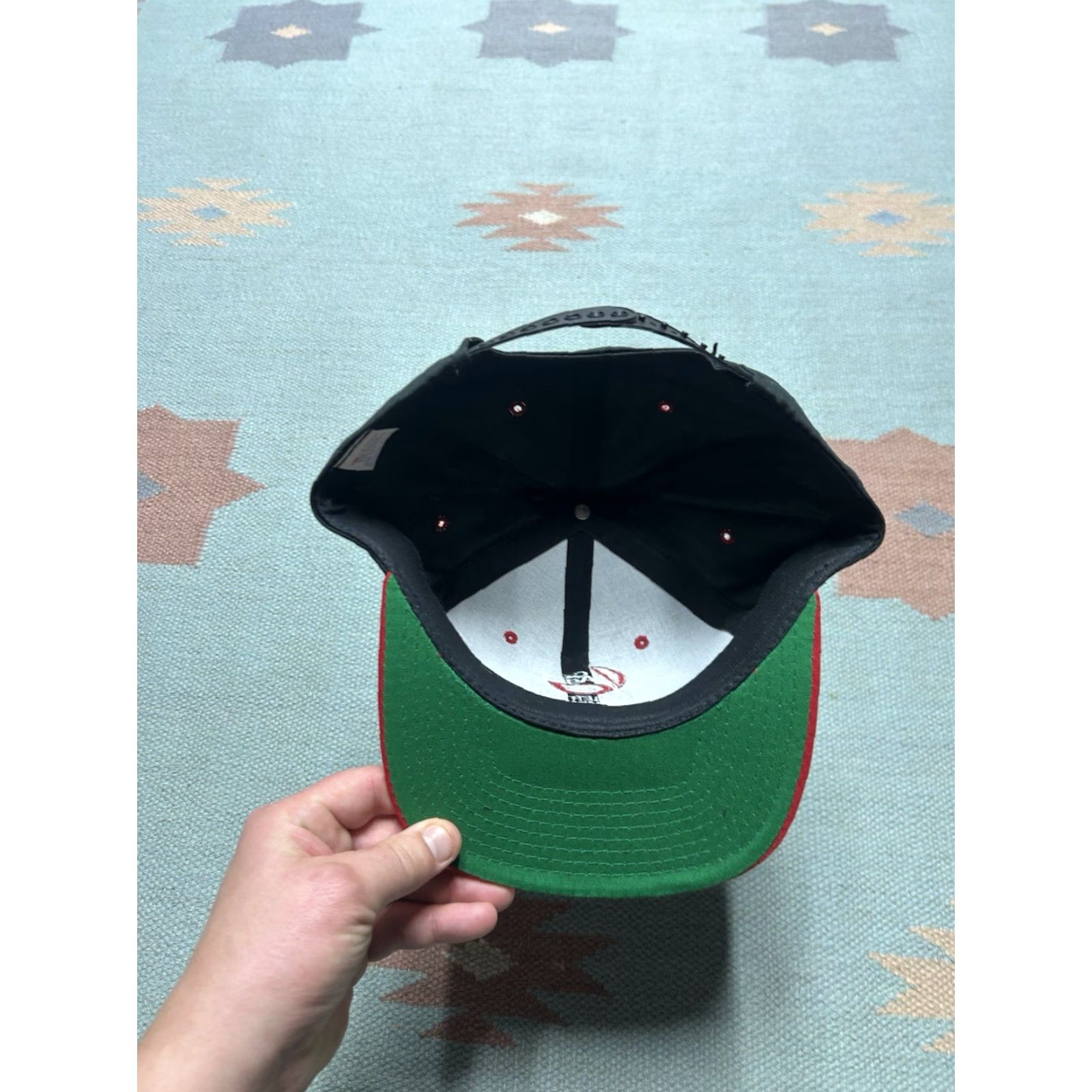 Vintage VINTAGE 80s 90s Snapback hat cap Con Agra Berger company Michigan Black red Yupoong Adjustable Snapback Men 90s Theme Mens Size ONE SIZE - 5 Thumbnail