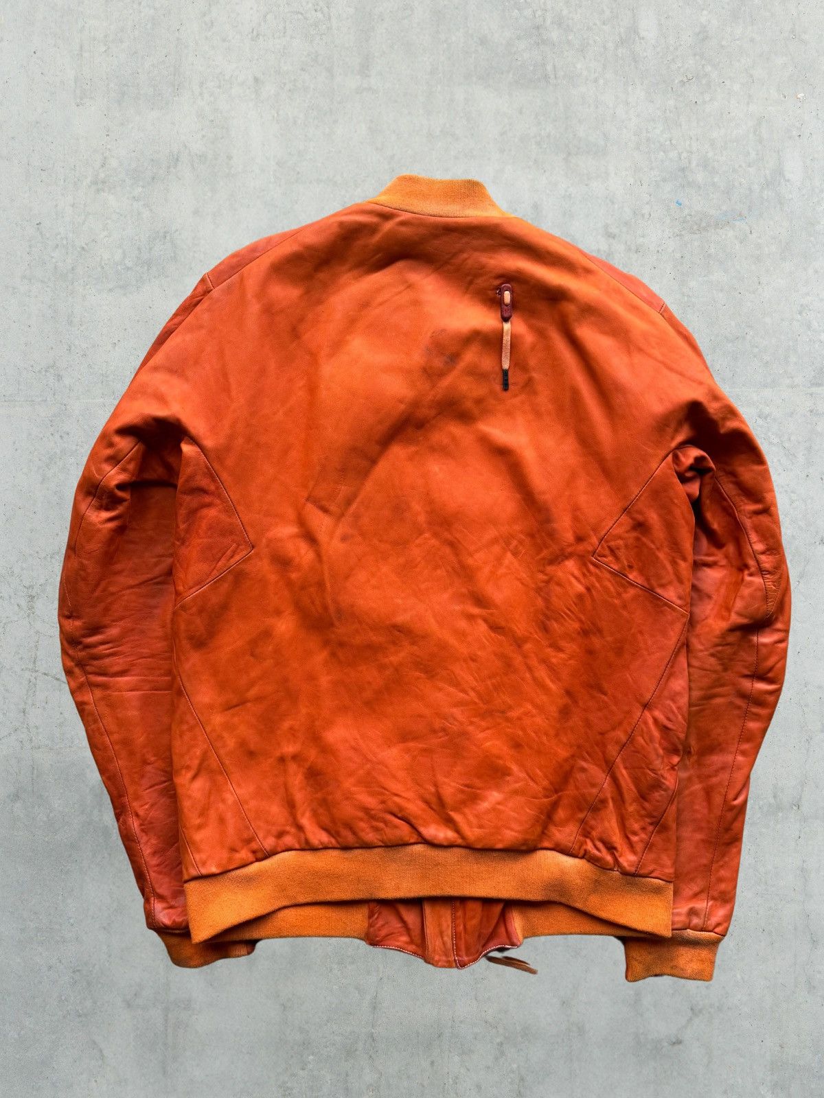 Boris Bidjan Saberi Boris Bidjan Saberi J3 Veg-Tanned Leather Bomber Jacket Size US XXL / EU 58 / 5 - 2 Thumbnail