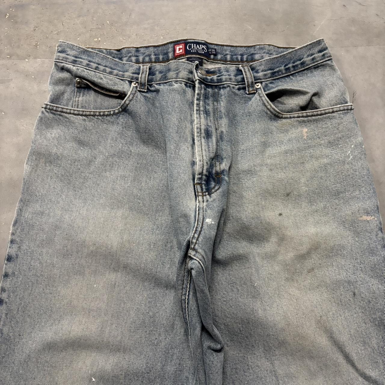 Japanese Brand × Vintage Crazy Vintage Y2K/2000s Baggy Light Wash Denim Jeans! Size US 34 / EU 50 - 5 Thumbnail