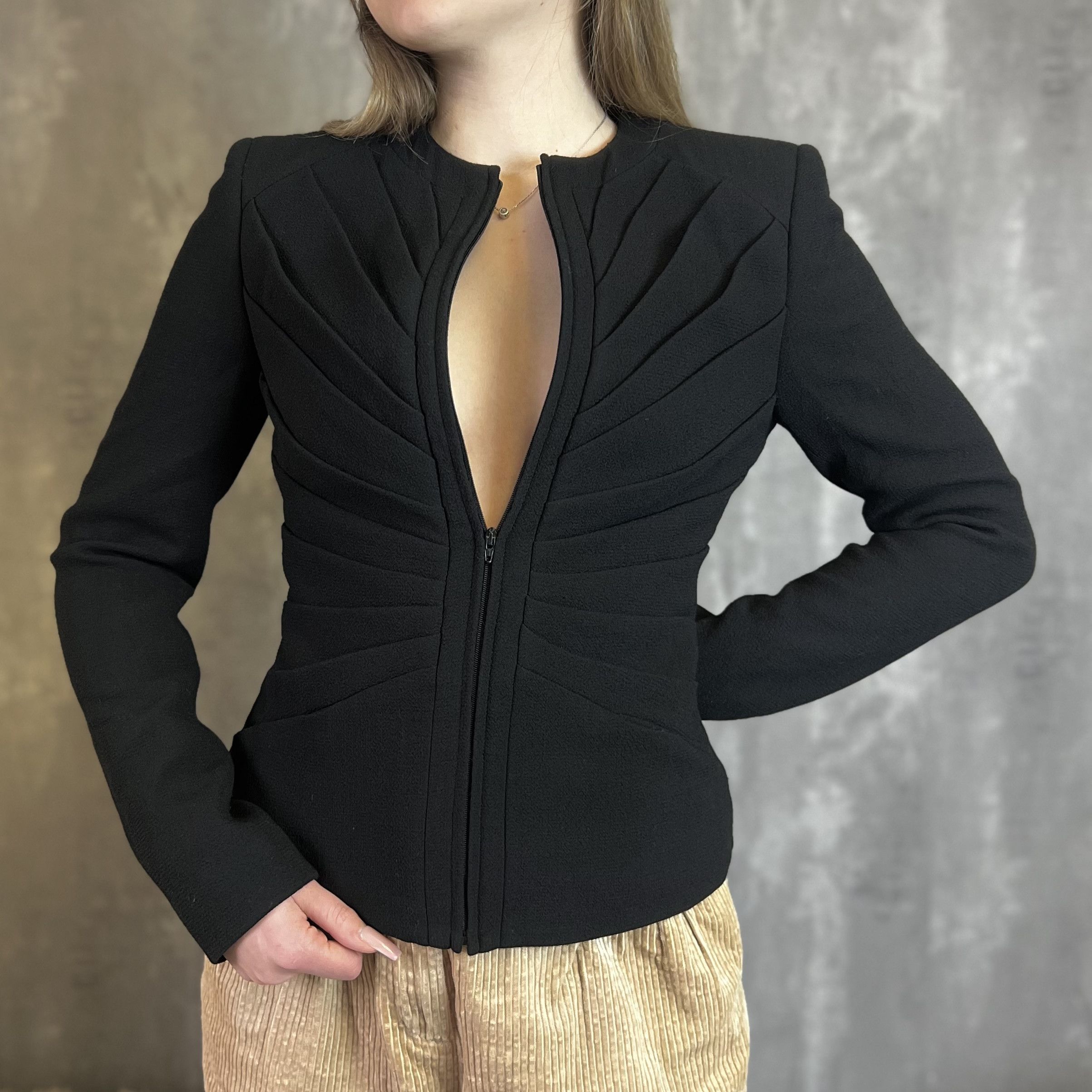 Jean Paul Gaultier ⭐ Jean Paul Gaultier Archive Jacket SS89 Pleated Blazer Size XS / US 0-2 / IT 36-38 - 1 Thumbnail