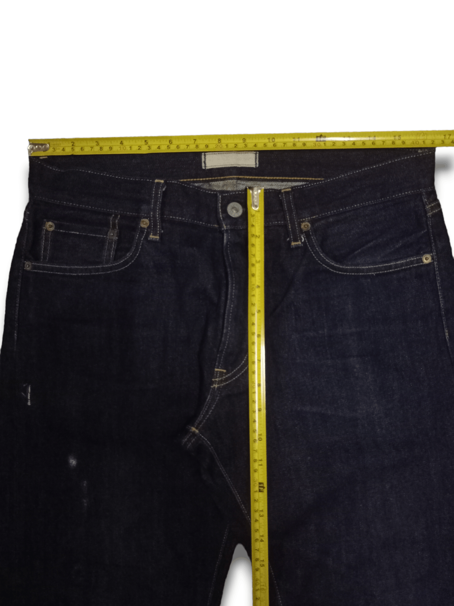 Uniqlo Vintage Uniqlo Selvedge Raw Denim Distressed Jeans Size US 33 - 7 Thumbnail