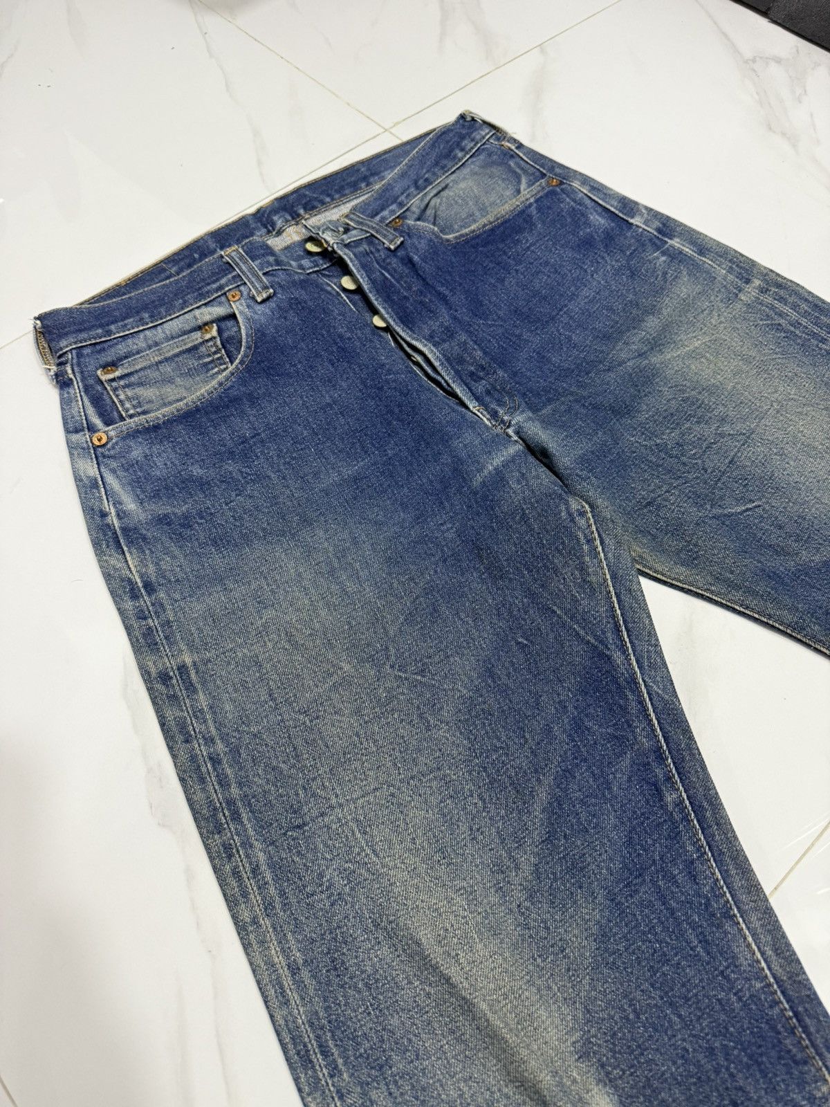 Levi's Vintage 80s Levis 501 Redline Size US 32 / EU 48 - 3 Thumbnail