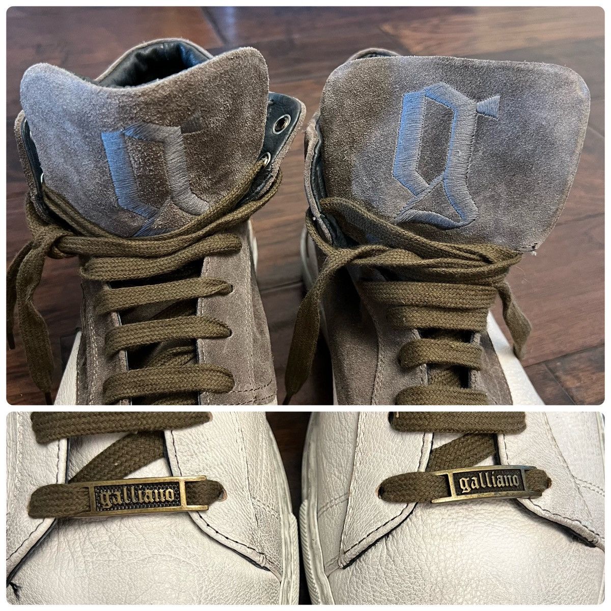 John Galliano Galliano Men’s Genuine Leather Sneakers Size US 13 / EU 46 - 11 Thumbnail