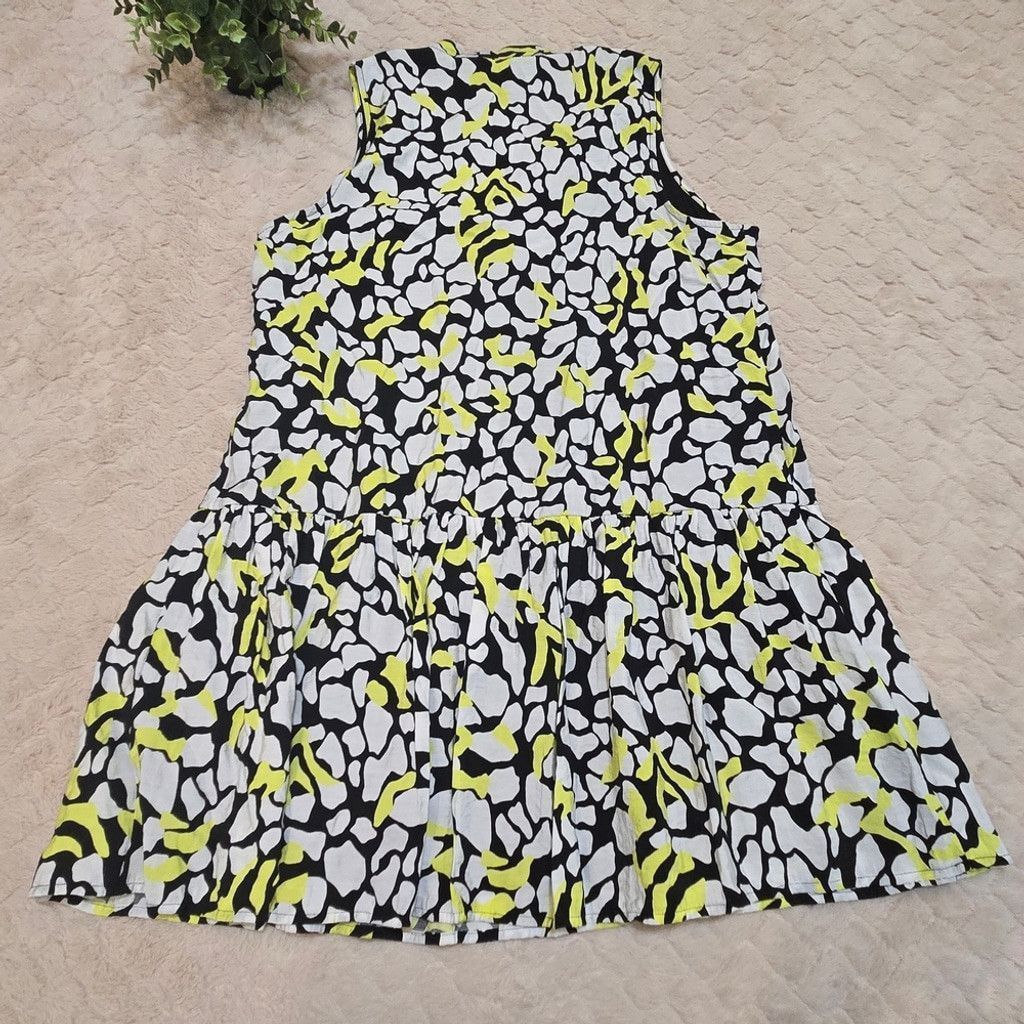 Nine West Nine West Multicolor Patterned Ruffle Hem Dress, Size Large Size L / US 10 / IT 46 - 6 Thumbnail