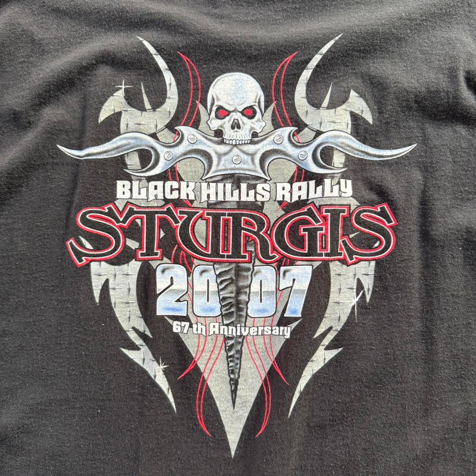 Vintage 2007 Black Hills Rally Sturgis Long Sleeve Shirt Size US XXL / EU 58 / 5 - 3 Thumbnail