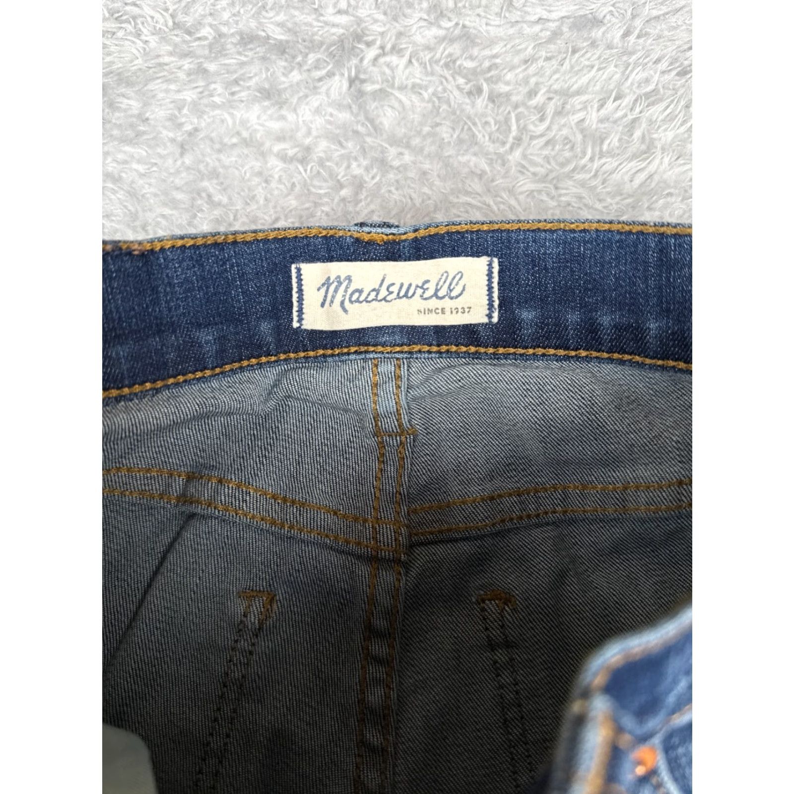 Madewell Madewell Jeans Womens 24 Blue Denim High Riser Skinny Cotton Blend Tapered 24x28 Size 42" / US 20 - 6 Thumbnail