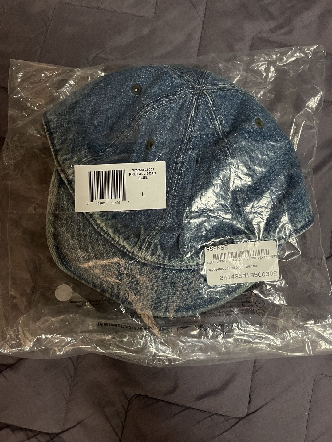 RRL Ralph Lauren RRL denim newsboy cap Size ONE SIZE - 4 Thumbnail