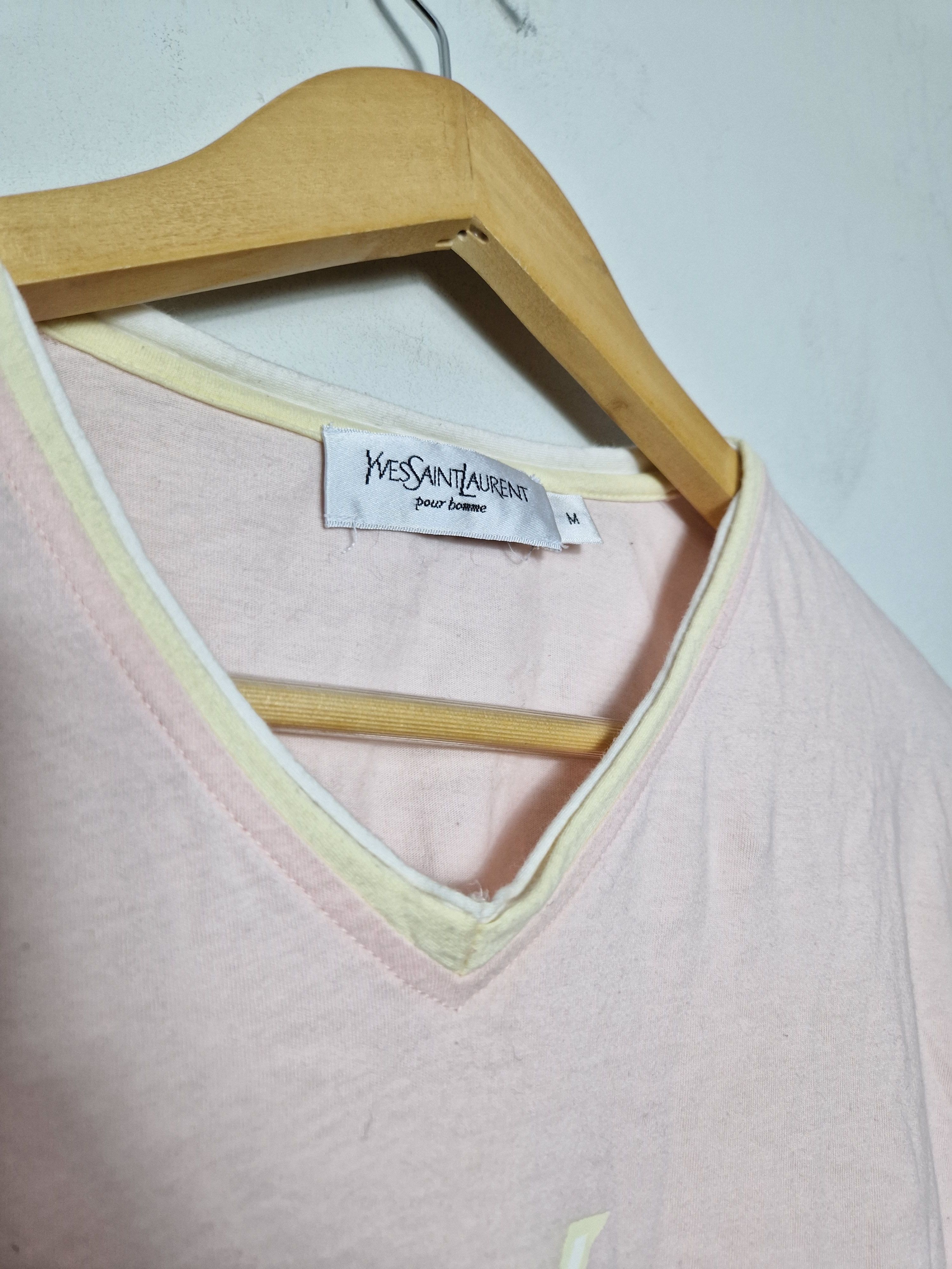 Vintage × Yves Saint Laurent Yves Saint Laurent YSL big logo tee Size US M / EU 48-50 / 2 - 5 Thumbnail